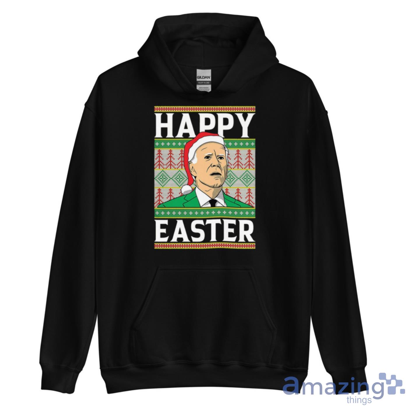 Happy Easter Santa Joe Biden Christmas Ugly Sweater Funny Shirt image Happy Easter Santa Joe Biden Christmas Ugly Sweater Funny Shirt Product Photo 5
