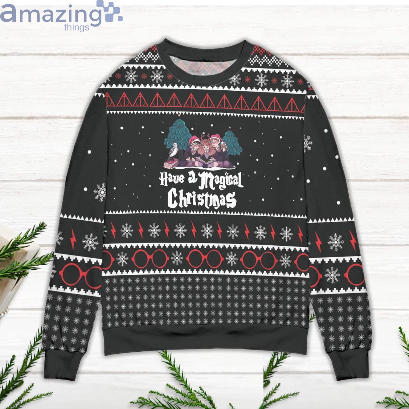 Harry Potter Have A Magical Christmas Ugly Christmas Sweater image Harry Potter Have A Magical Christmas Ugly Christmas Sweater Product Photo 2