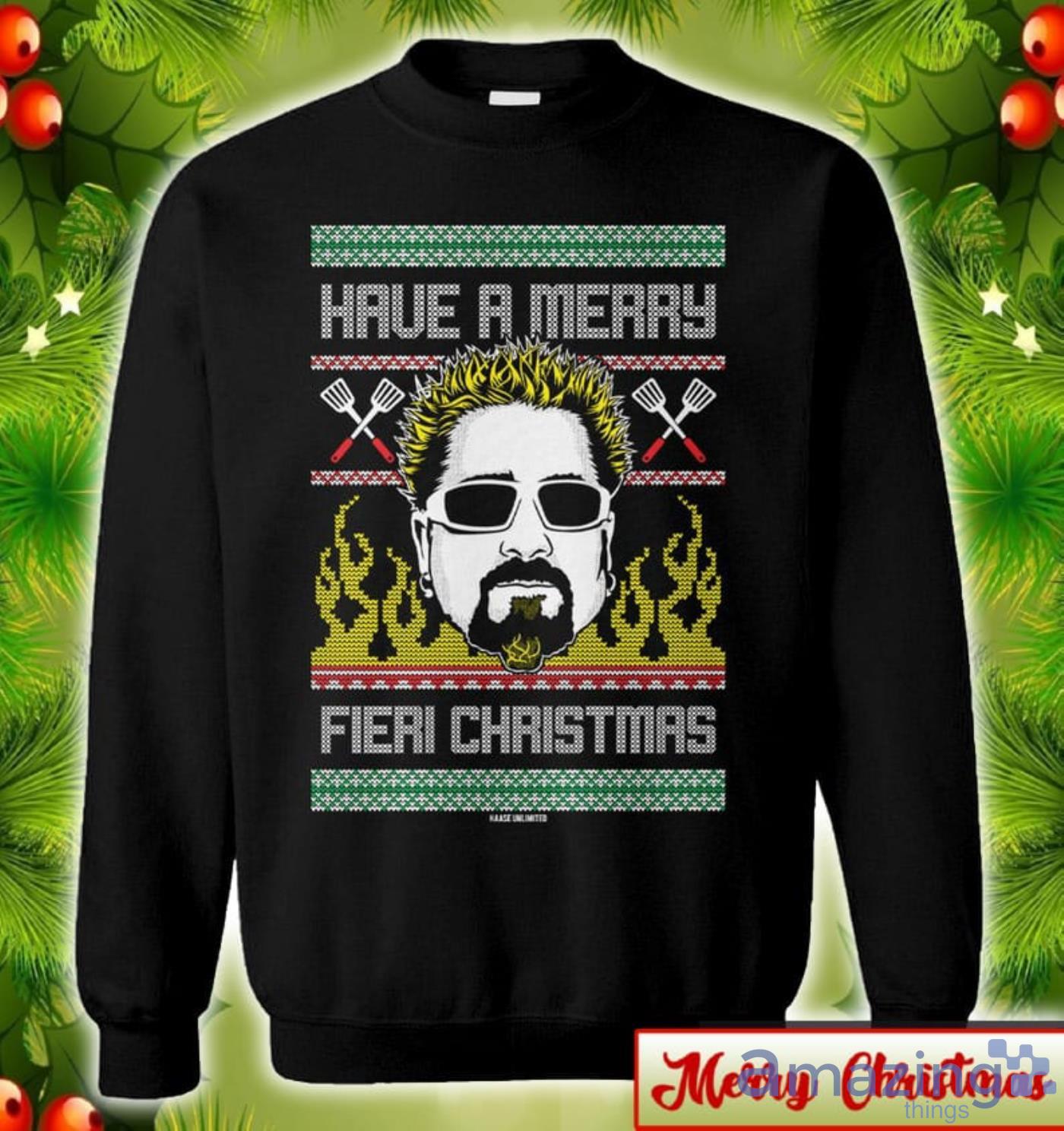 Have A Merry Fieri Ugly Christmas Sweater 2D Tshirt Hoodie Sweatshirt Product Photo 1 Have A Merry Fieri Ugly Christmas Sweater 2D Tshirt Hoodie Sweatshirt Product Photo 1