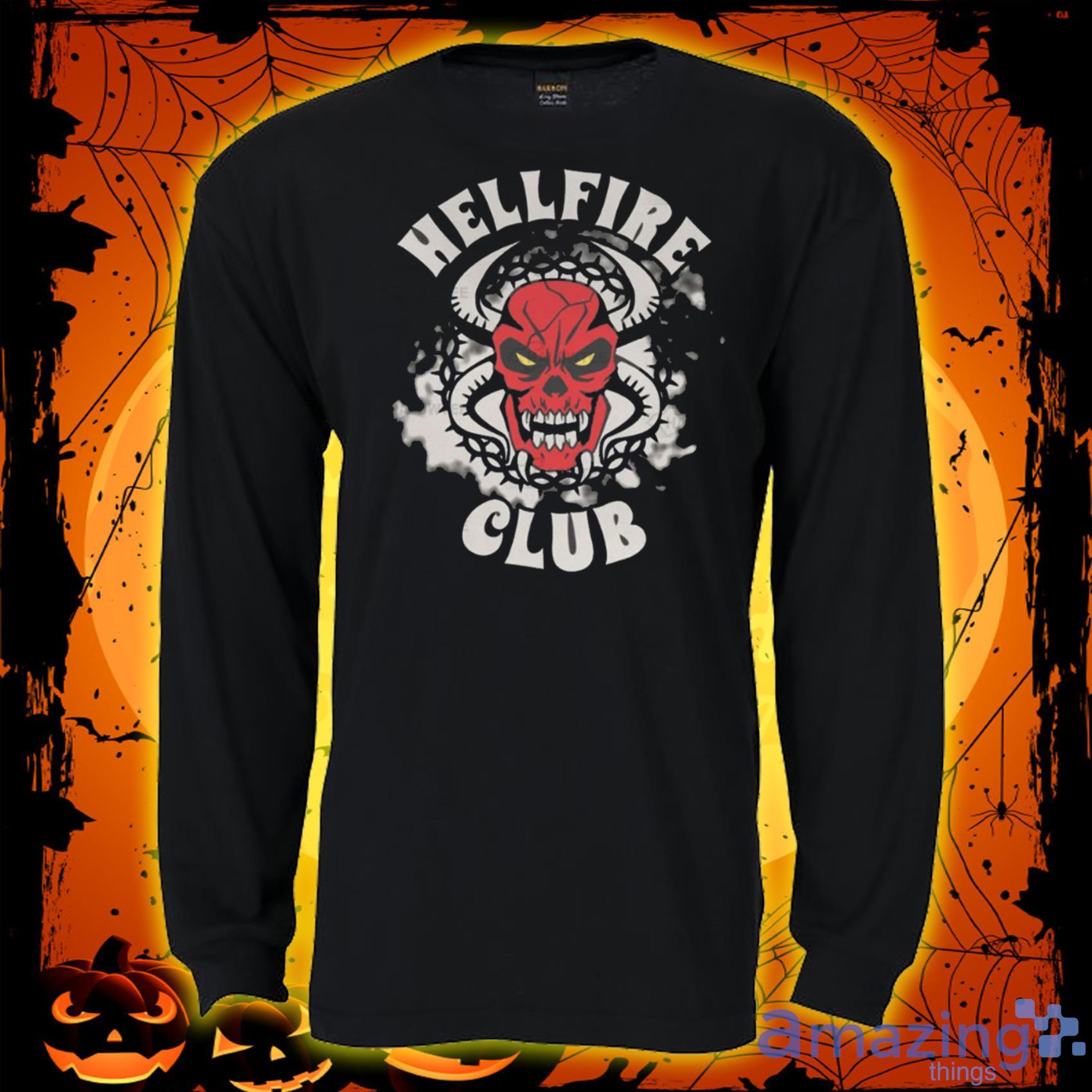 Hellfire Club Hot Search Stranger Things 4 Hellfire Club Trending T Shirt 2022 image Hellfire Club Hot Search Stranger Things 4 Hellfire Club Trending T-Shirt 2022 Product Photo 4
