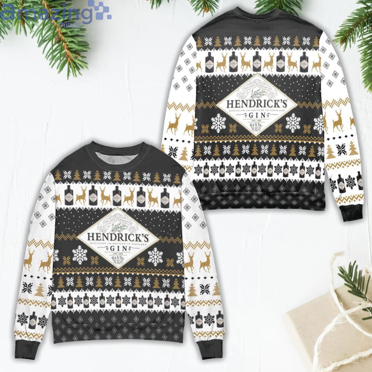 Hendrick's Gin Logo Ugly Christmas Sweater image Hendrick's Gin Logo Ugly Christmas Sweater Product Photo 1
