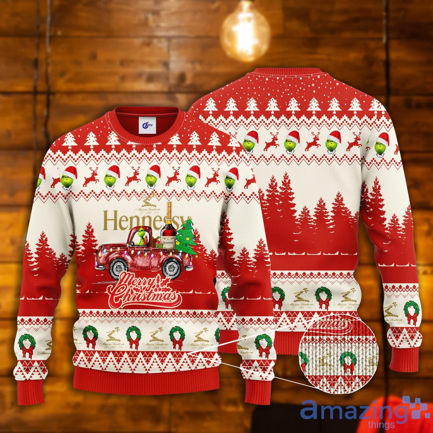 Hennessy Grinch Merry Christmas Ugly Christmas Sweater