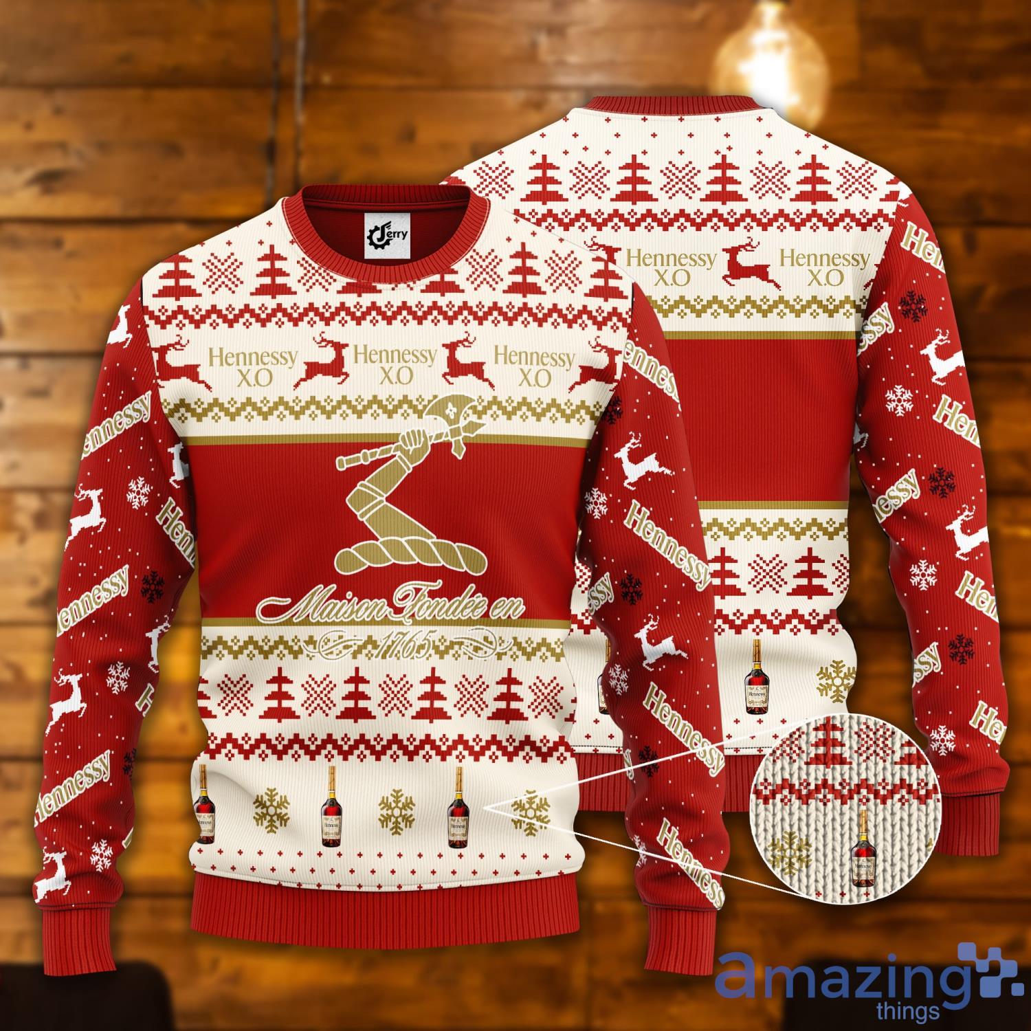 Hennessy Maison Fondee 1765 Ugly Christmas Sweater - LIMITED EDITION