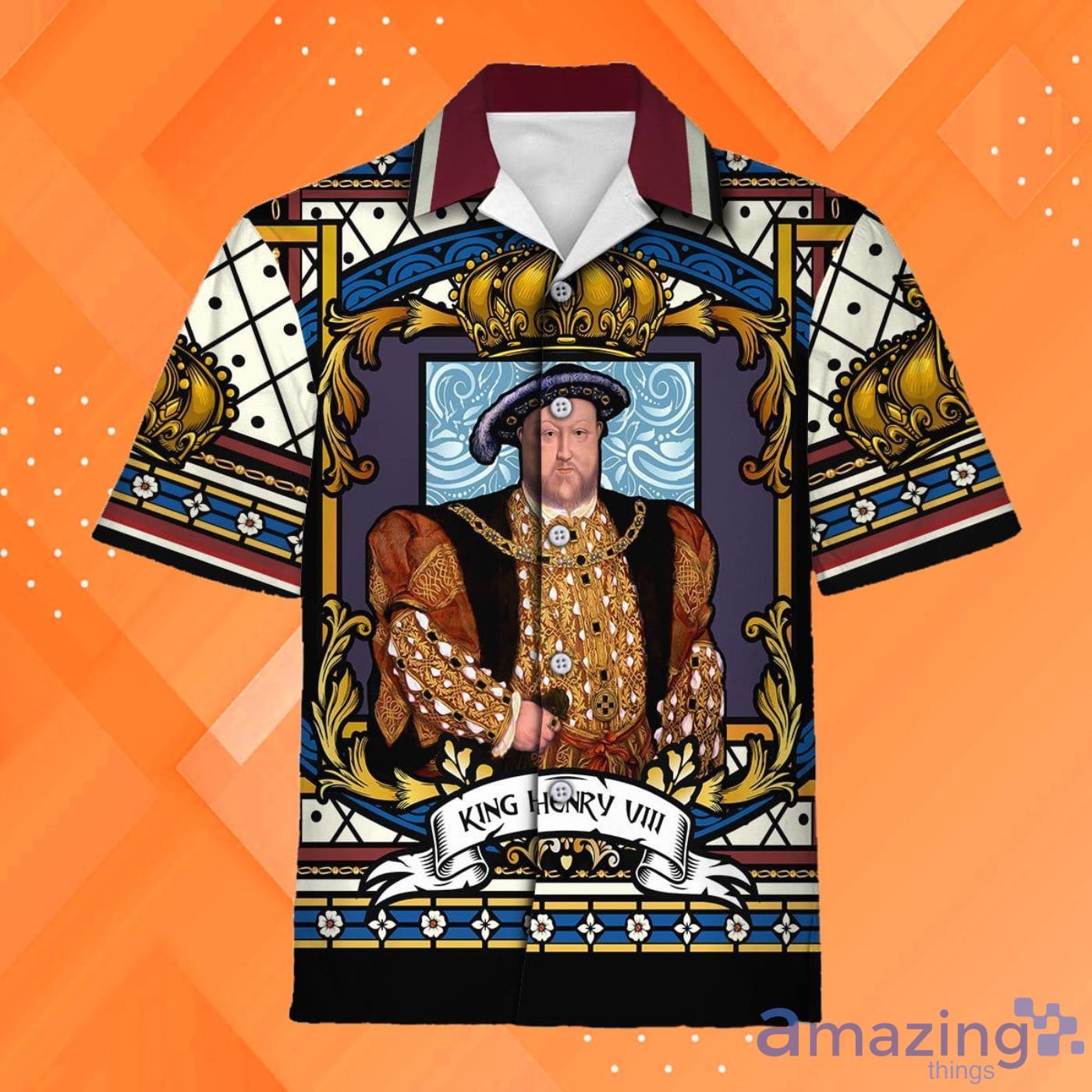 Henry VIII Hawaiian Shirt Product Photo 1 Henry VIII Hawaiian Shirt Product Photo 1