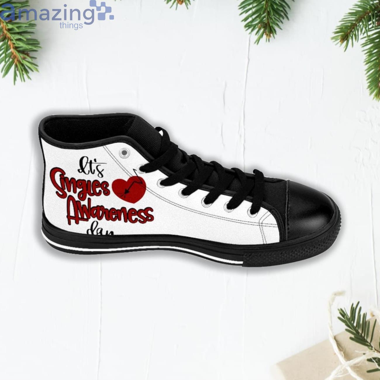 High It's Singles Awareness Day High Top Shoes image High Its Singles Awareness Day High Top Shoes Product Photo 4