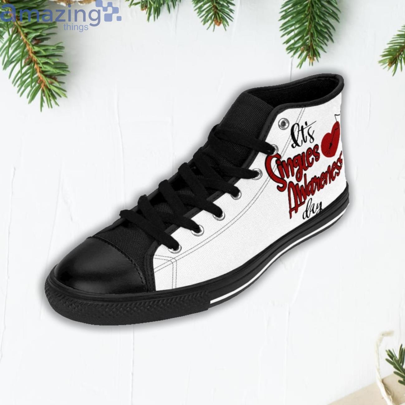 High It's Singles Awareness Day High Top Shoes image High Its Singles Awareness Day High Top Shoes Product Photo 5