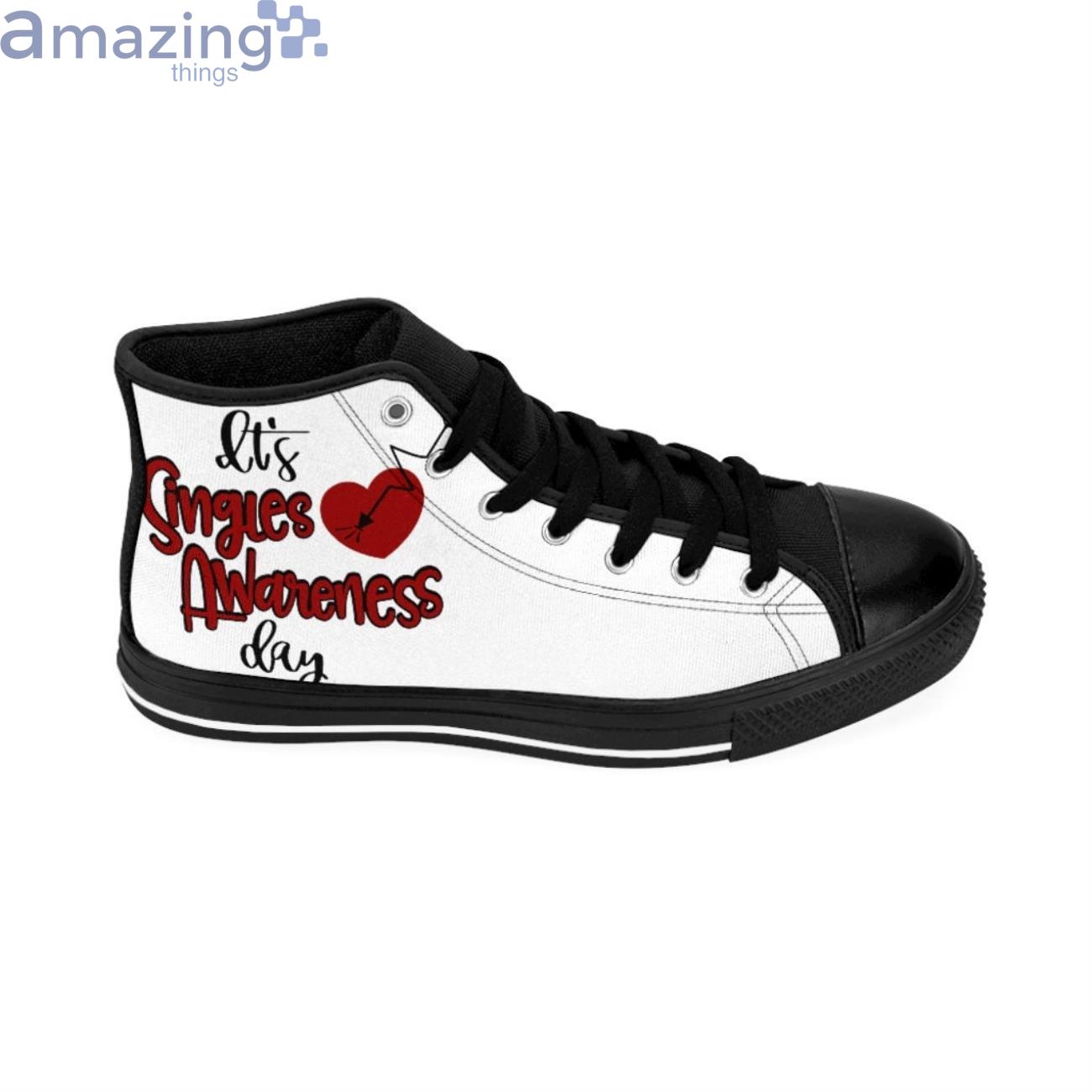 High It's Singles Awareness Day High Top Shoes image High Its Singles Awareness Day High Top Shoes Product Photo 6