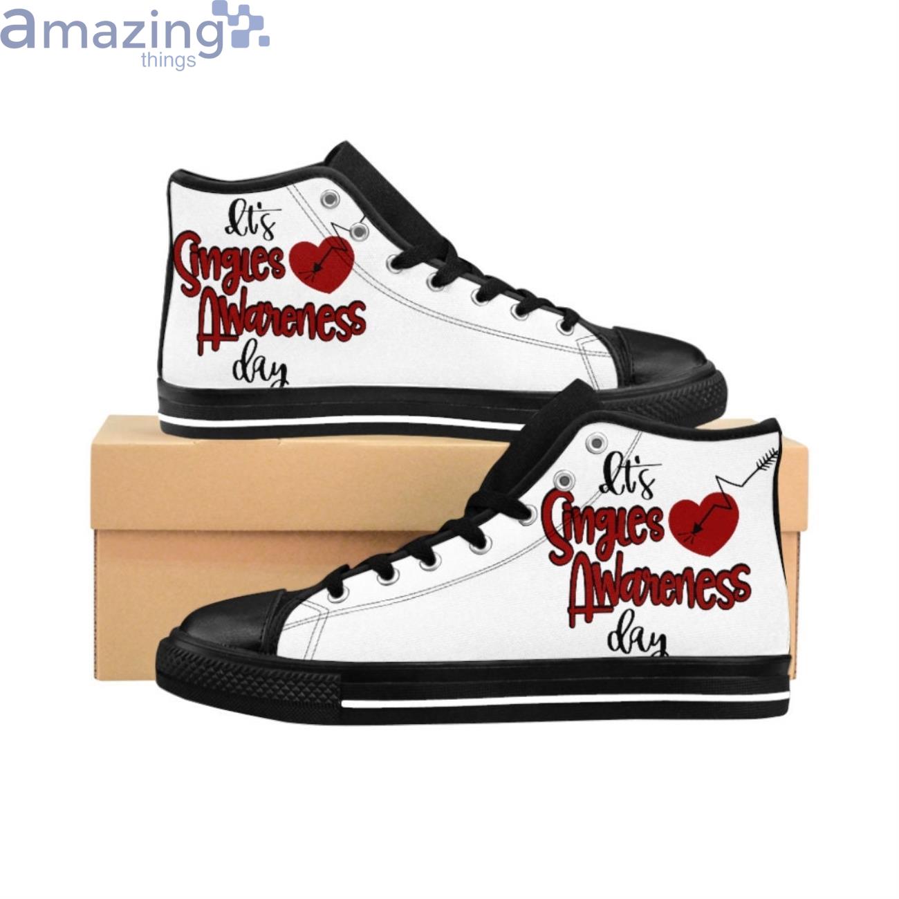 High It's Singles Awareness Day High Top Shoes image High It's Singles Awareness Day High Top Shoes Product Photo 1