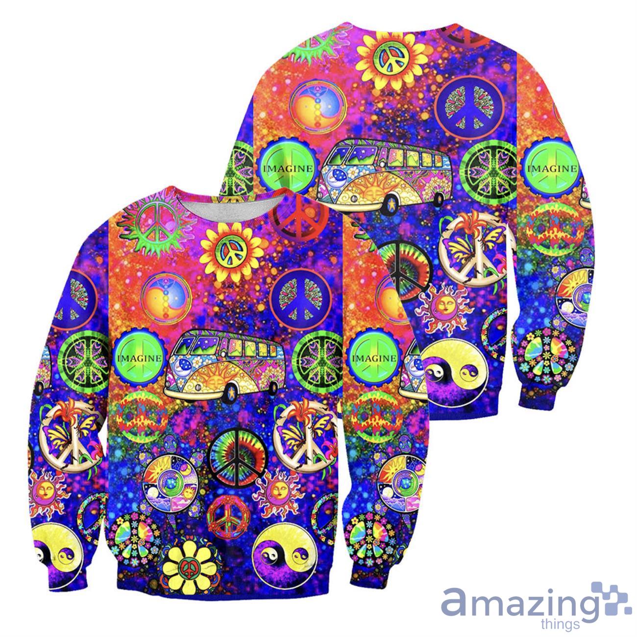 Hippie Style Halloween Gift 3D All Over Printed Shirts image Hippie Style Halloween Gift 3D All Over Printed Shirts Product Photo 3