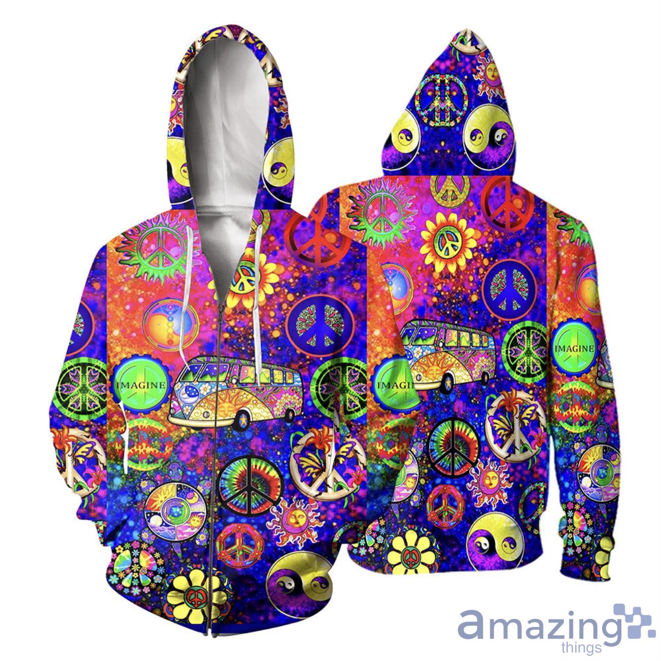 Hippie Style Halloween Gift 3D All Over Printed Shirts image Hippie Style Halloween Gift 3D All Over Printed Shirts Product Photo 4