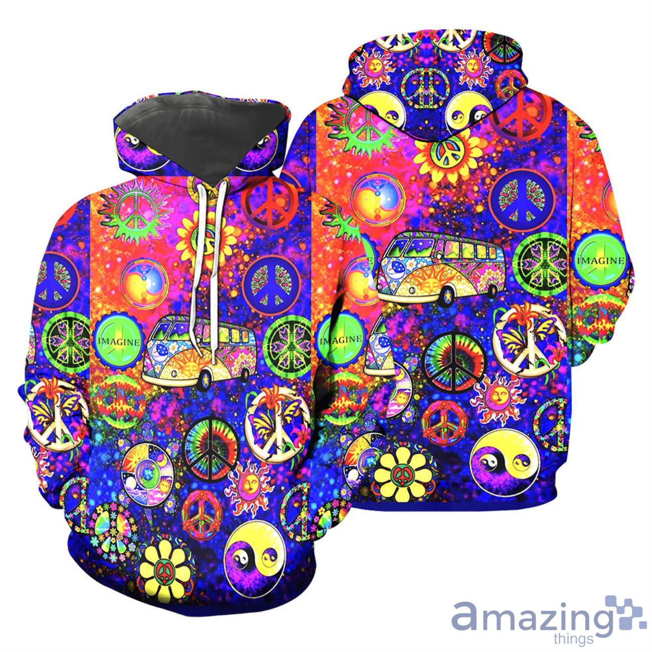 Hippie Style Halloween Gift 3D All Over Printed Shirts Product Photo 1 Hippie Style Halloween Gift 3D All Over Printed Shirts Product Photo 1