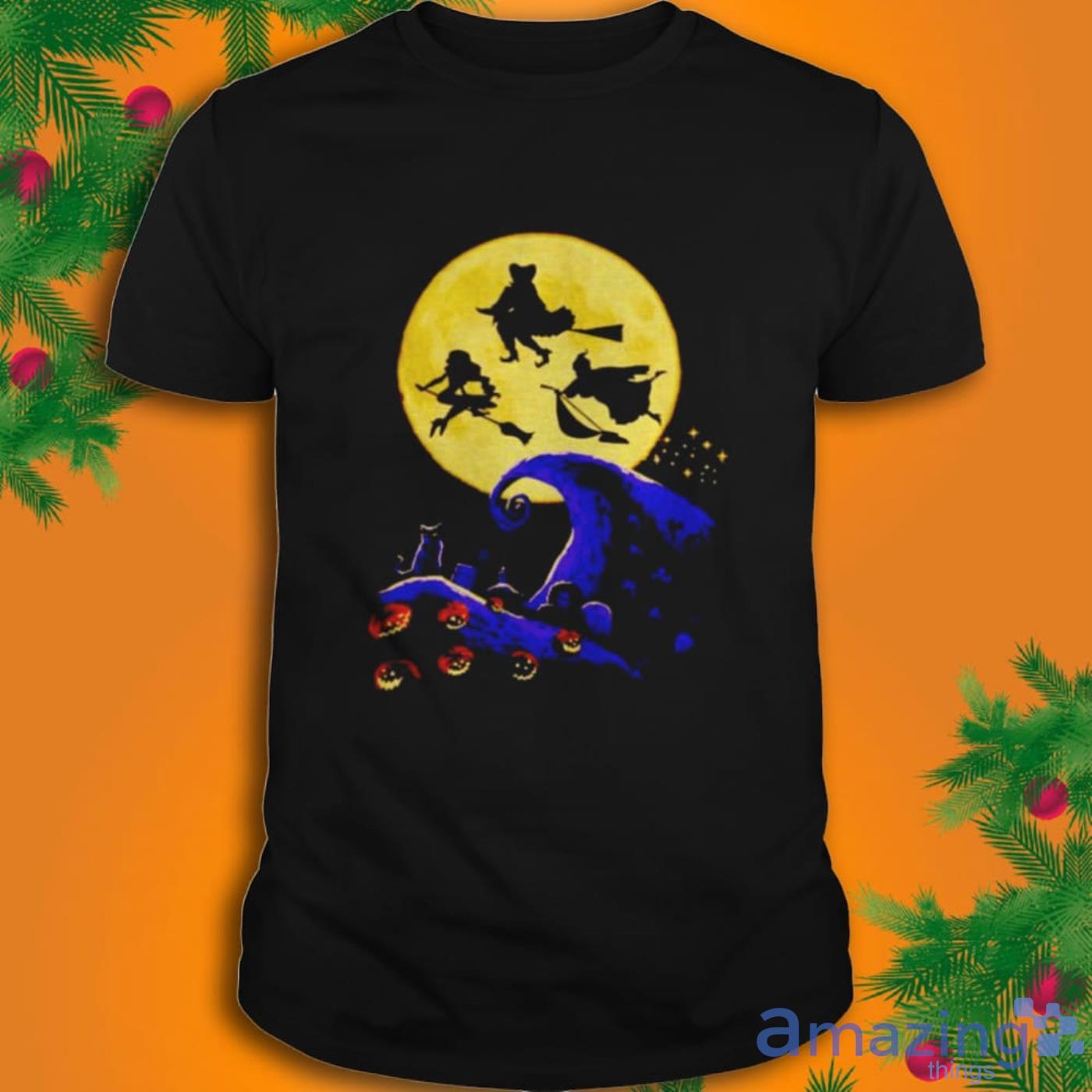 Hocus Pocus The Nightmare Before Christmas T-Shirt Product Photo 1