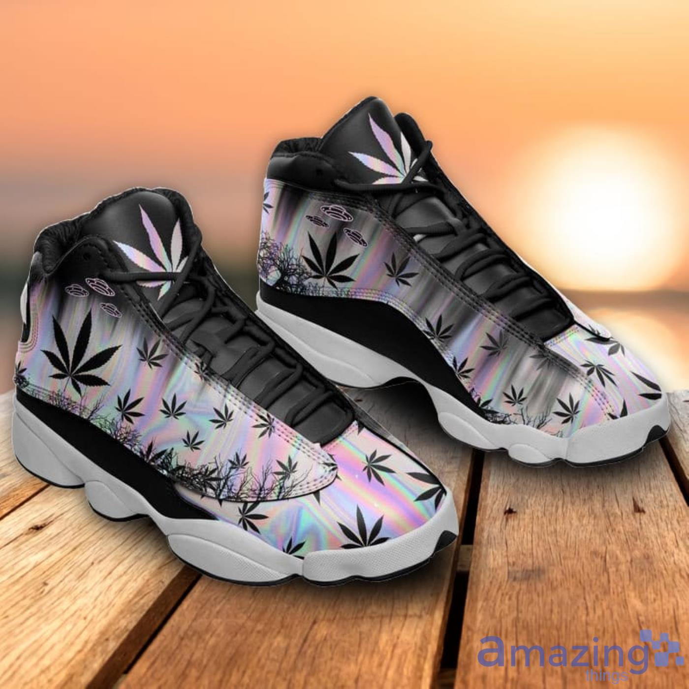 Hologram Weed Alien Air Jordan 13 Sneakers Shoes Product Photo 1