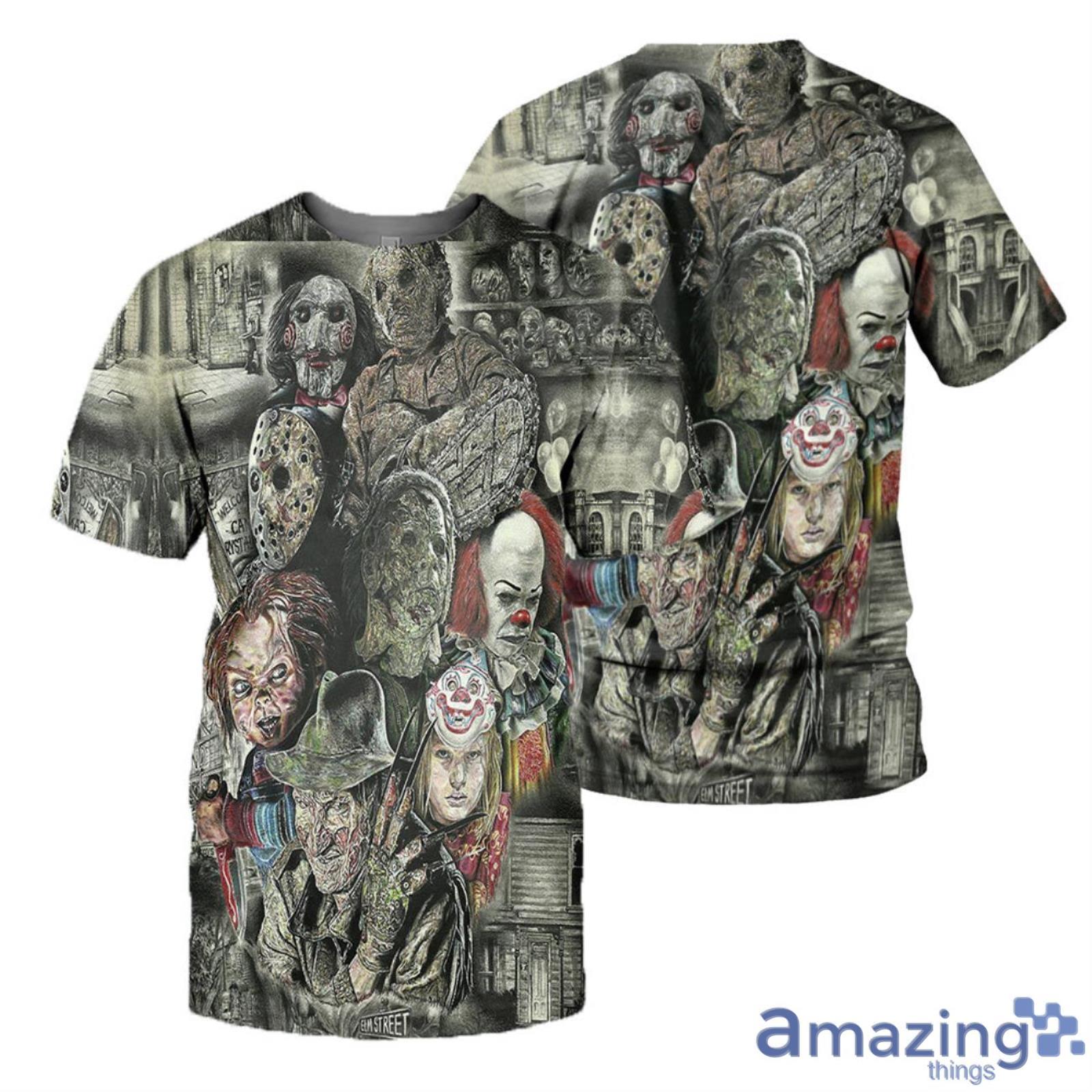 Horror Movies Halloween Gift 3D All Over Printed Shirts image Horror Movies Halloween Gift 3D All Over Printed Shirts Product Photo 3