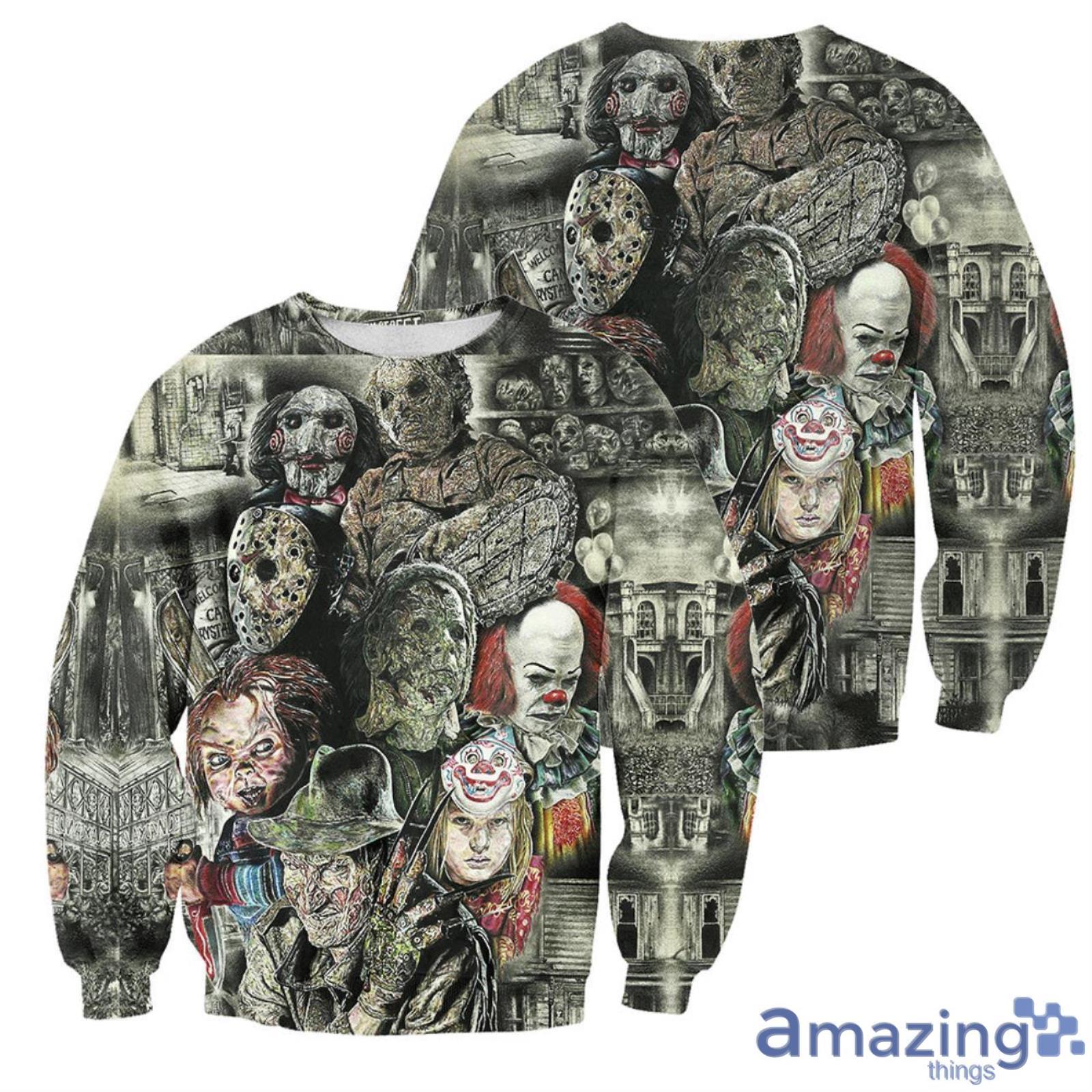 Horror Movies Halloween Gift 3D All Over Printed Shirts image Horror Movies Halloween Gift 3D All Over Printed Shirts Product Photo 5