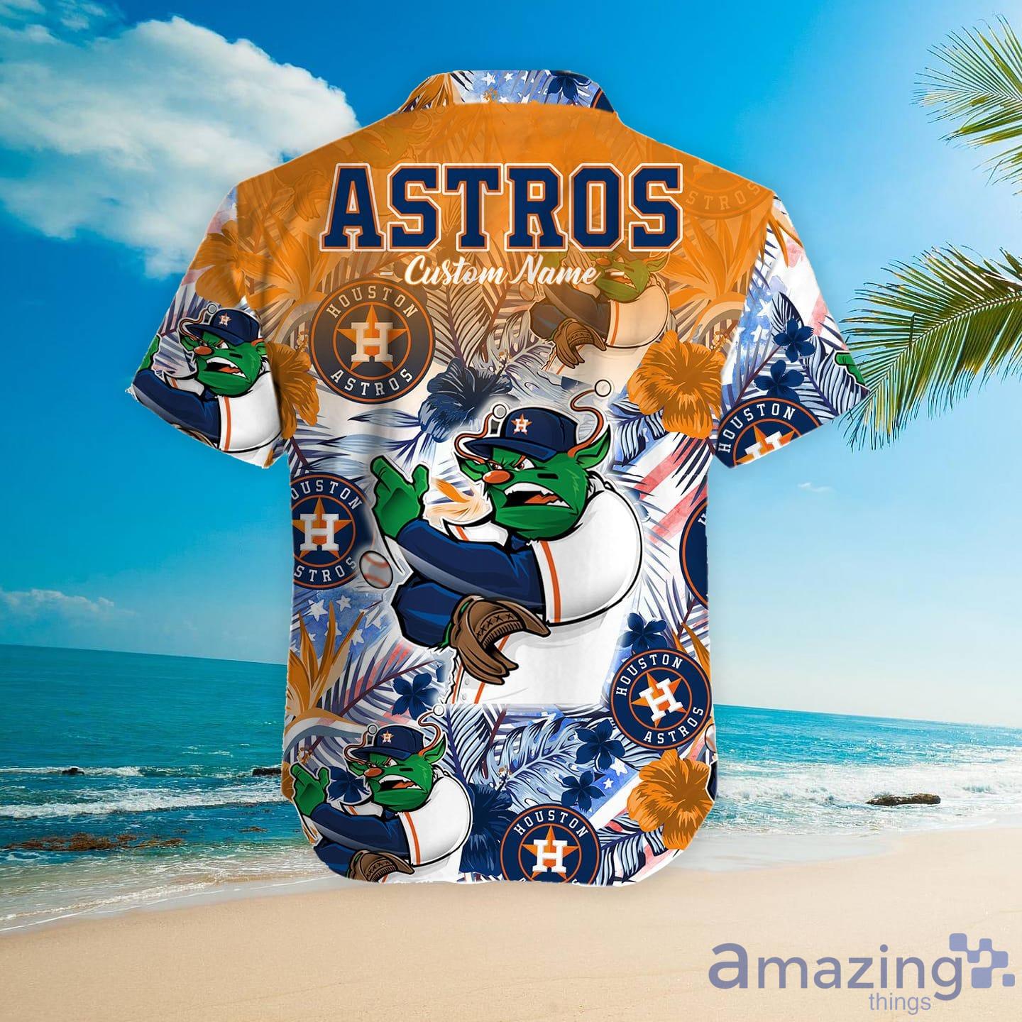 Houston Astros Short Sleeve Button Up Tropical Shirt Hawaiian Shirt -  Trendy Aloha