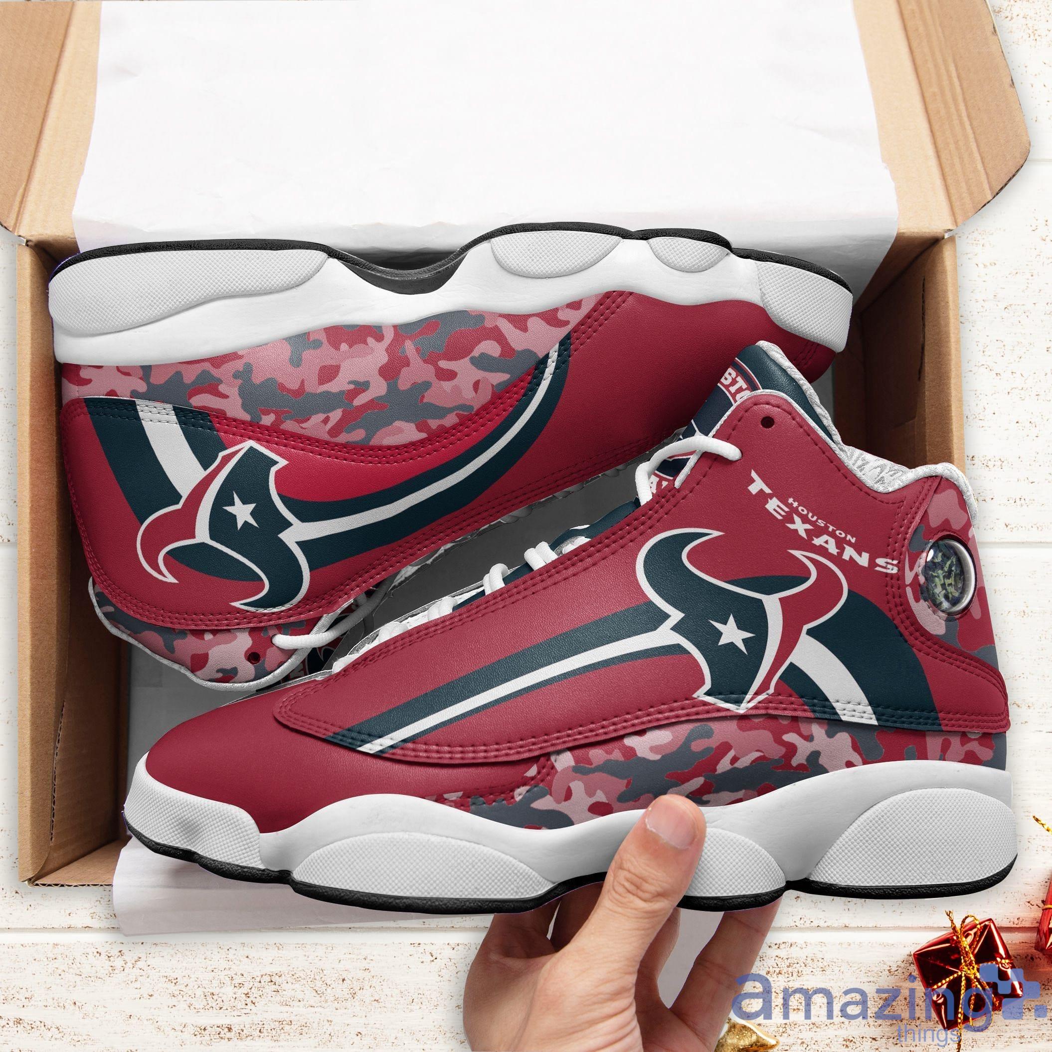 Houston Texans Camo Style Air Jordan 13 Shoes Product Photo 1 Houston Texans Camo Style Air Jordan 13 Shoes Product Photo 1