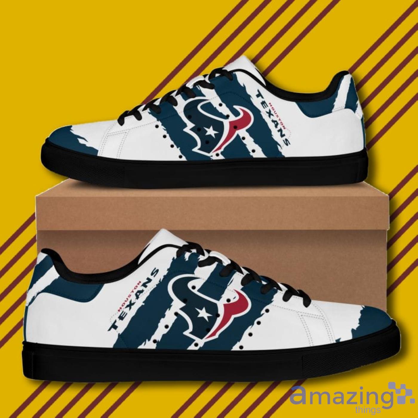 Houston Texans NFL Black And White Skate Shoes image Houston Texans NFL Black And White Skate Shoes Product Photo 5