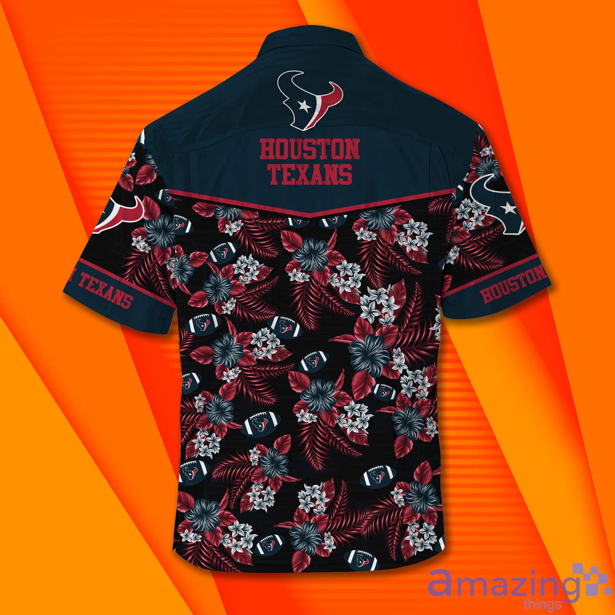 Houston Texans Football Up Hawaiian Shirt & Short