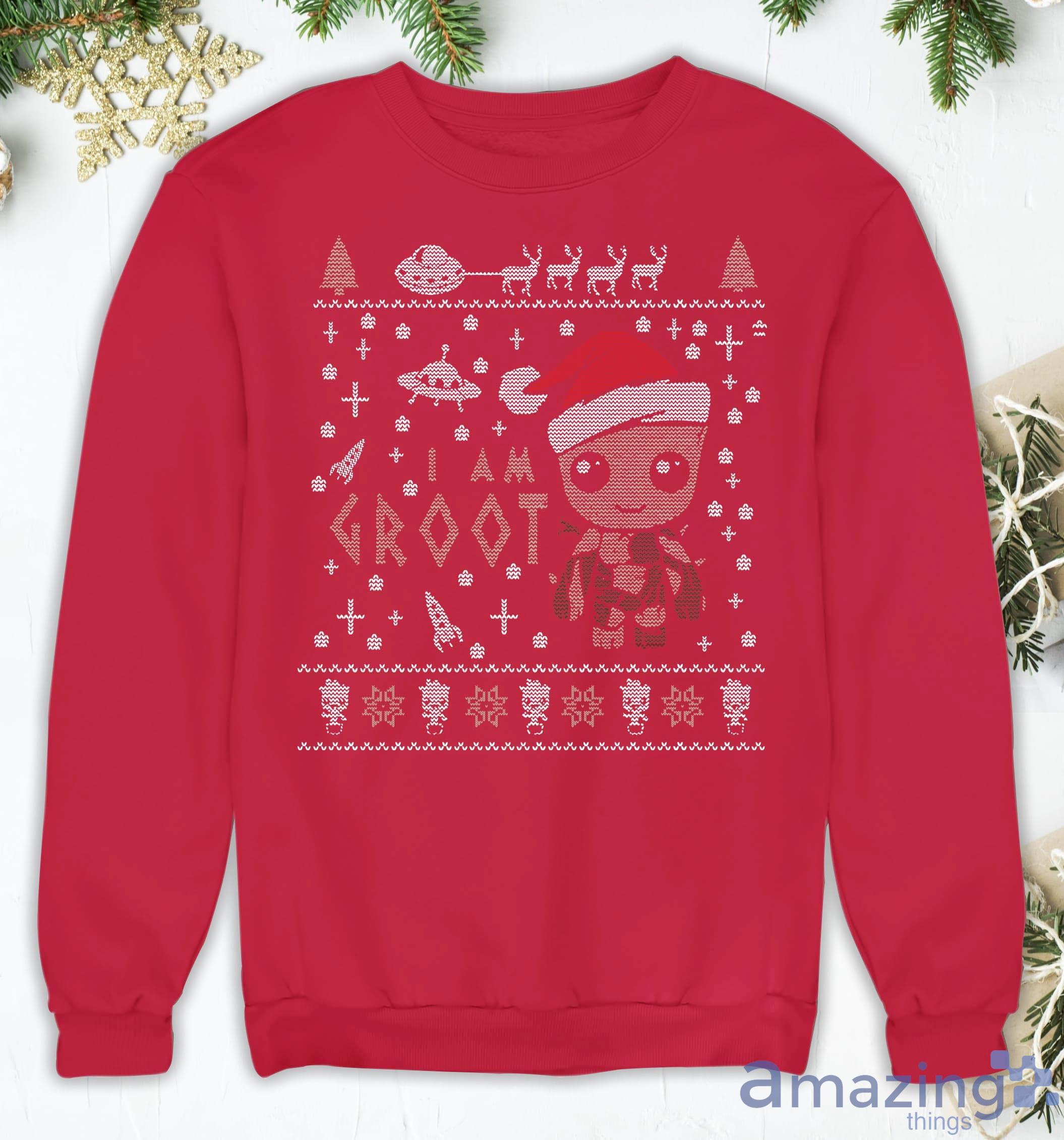 I Am Groot Cute Holiday Christmas Sweatshirt image I Am Groot Cute Holiday Christmas Sweatshirt Product Photo 2