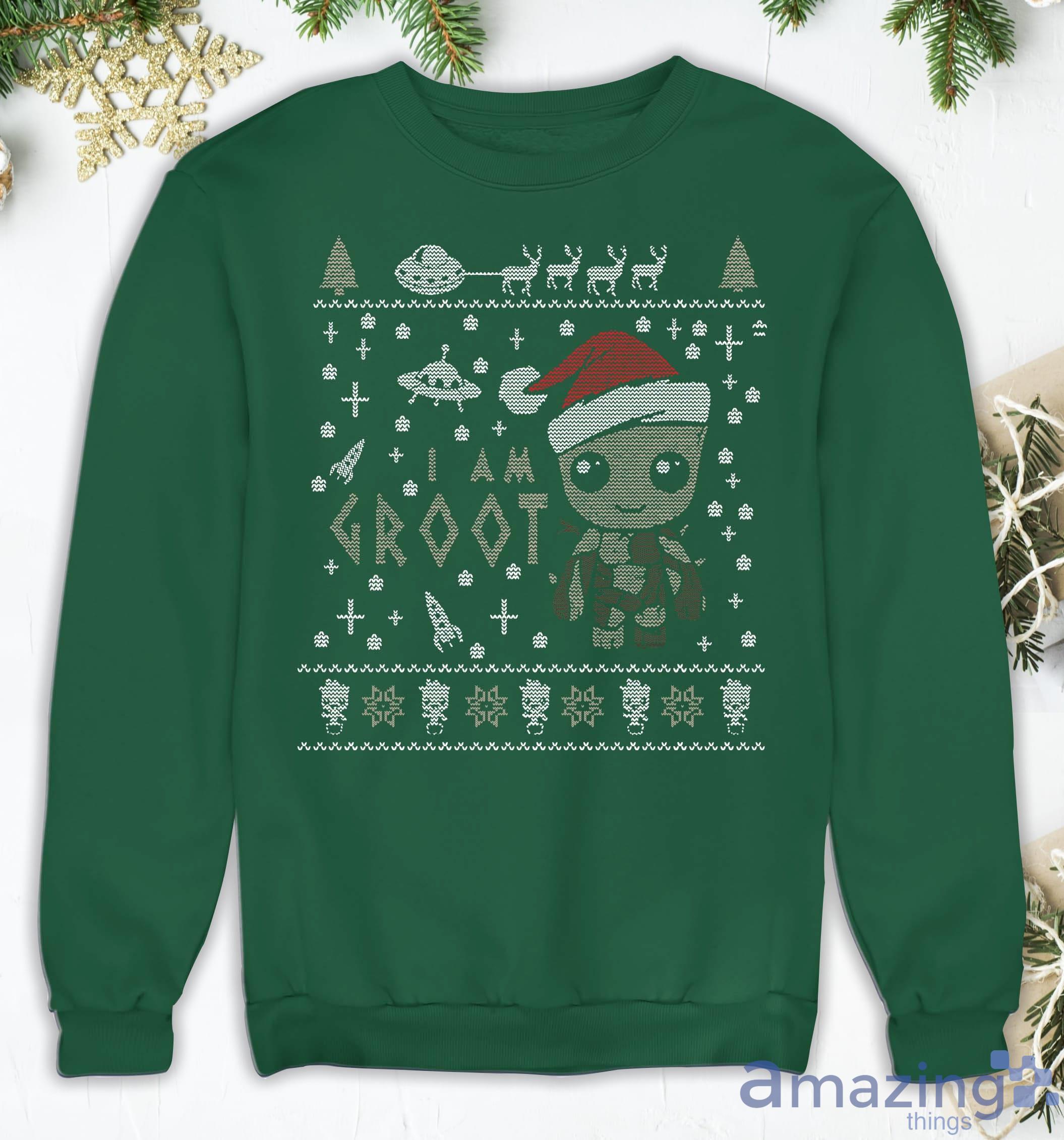 I Am Groot Cute Holiday Christmas Sweatshirt image I Am Groot Cute Holiday Christmas Sweatshirt Product Photo 4