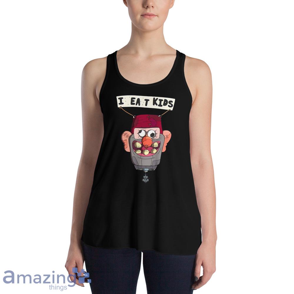 I Eat Kids Shirt Gravity Meme Shirt image I Eat Kids Shirt Gravity Meme Shirt - Womens Flowy Racerback Tank