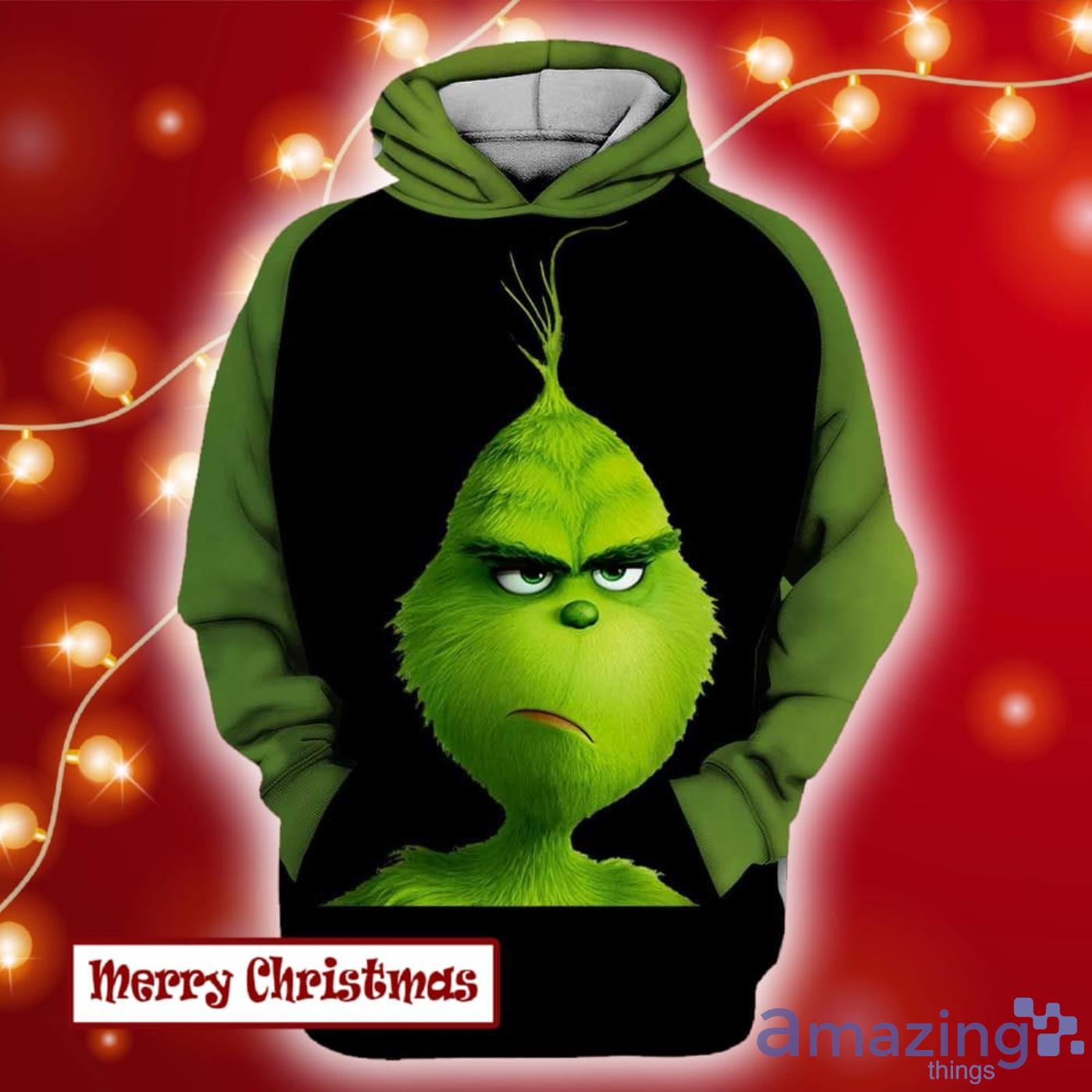 I Like To Stay In Bed Its Too Peopley Outside Grinch All Over Print 3D Shirt Product Photo 1