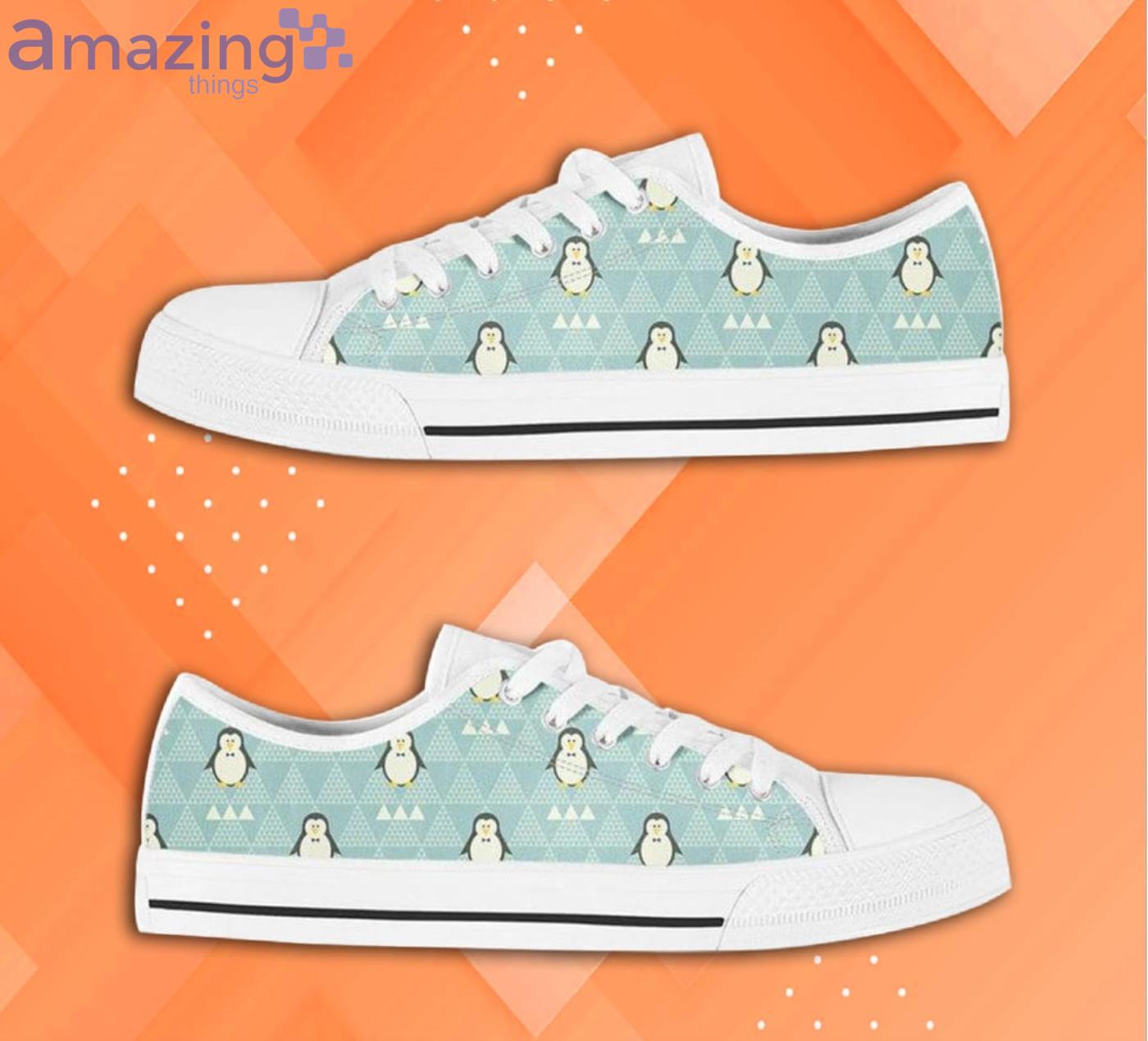 Ice Penguin Pattern Low Top Shoes image Ice Penguin Pattern Low Top Shoes Product Photo 2