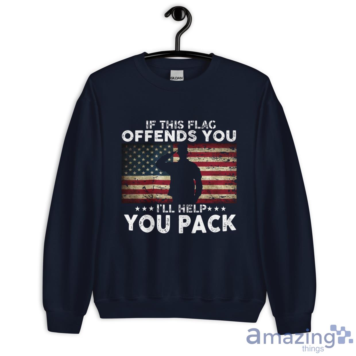 If This Flag Offends You I'll Help You Pack Shirt image If This Flag Offends You Ill Help You Pack Shirt - Unisex Heavy Blend Crewneck Sweatshirt-1