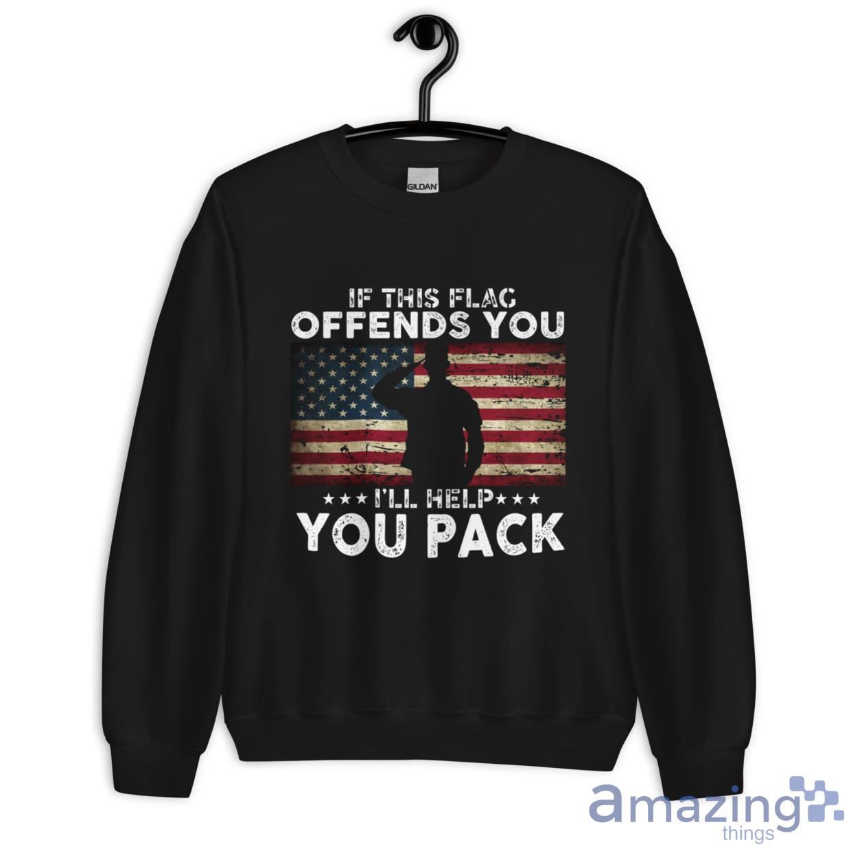 If This Flag Offends You I'll Help You Pack Shirt image If This Flag Offends You Ill Help You Pack Shirt - Unisex Heavy Blend Crewneck Sweatshirt