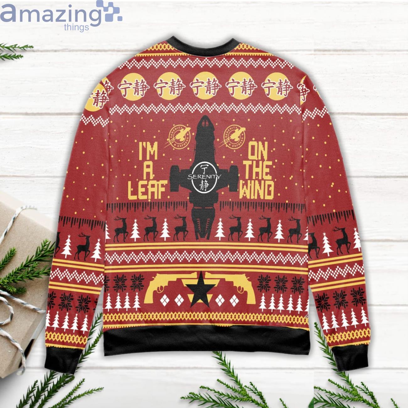I'm A Leaf On The Wind Serenity Ugly Christmas Sweater image Im A Leaf On The Wind Serenity Ugly Christmas Sweater Product Photo 3