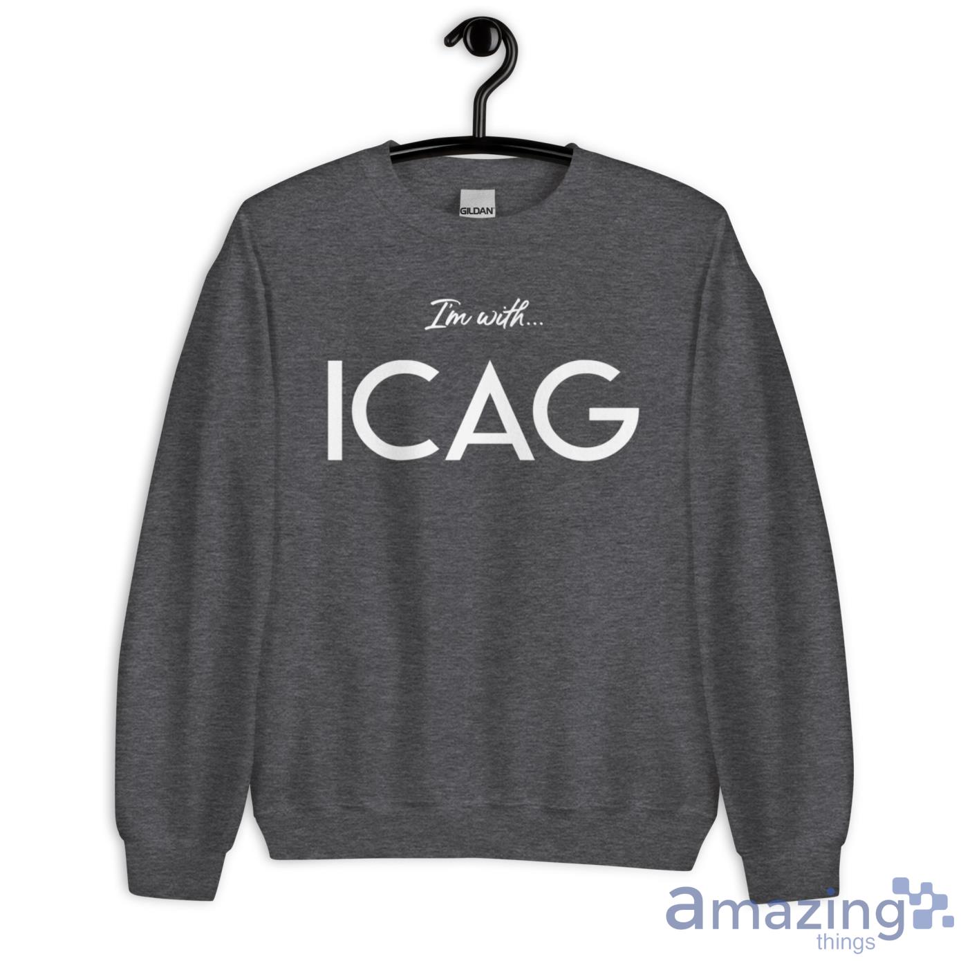 I'm With ICAG Shirt image Im With ICAG Shirt - Unisex Heavy Blend Crewneck Sweatshirt-2