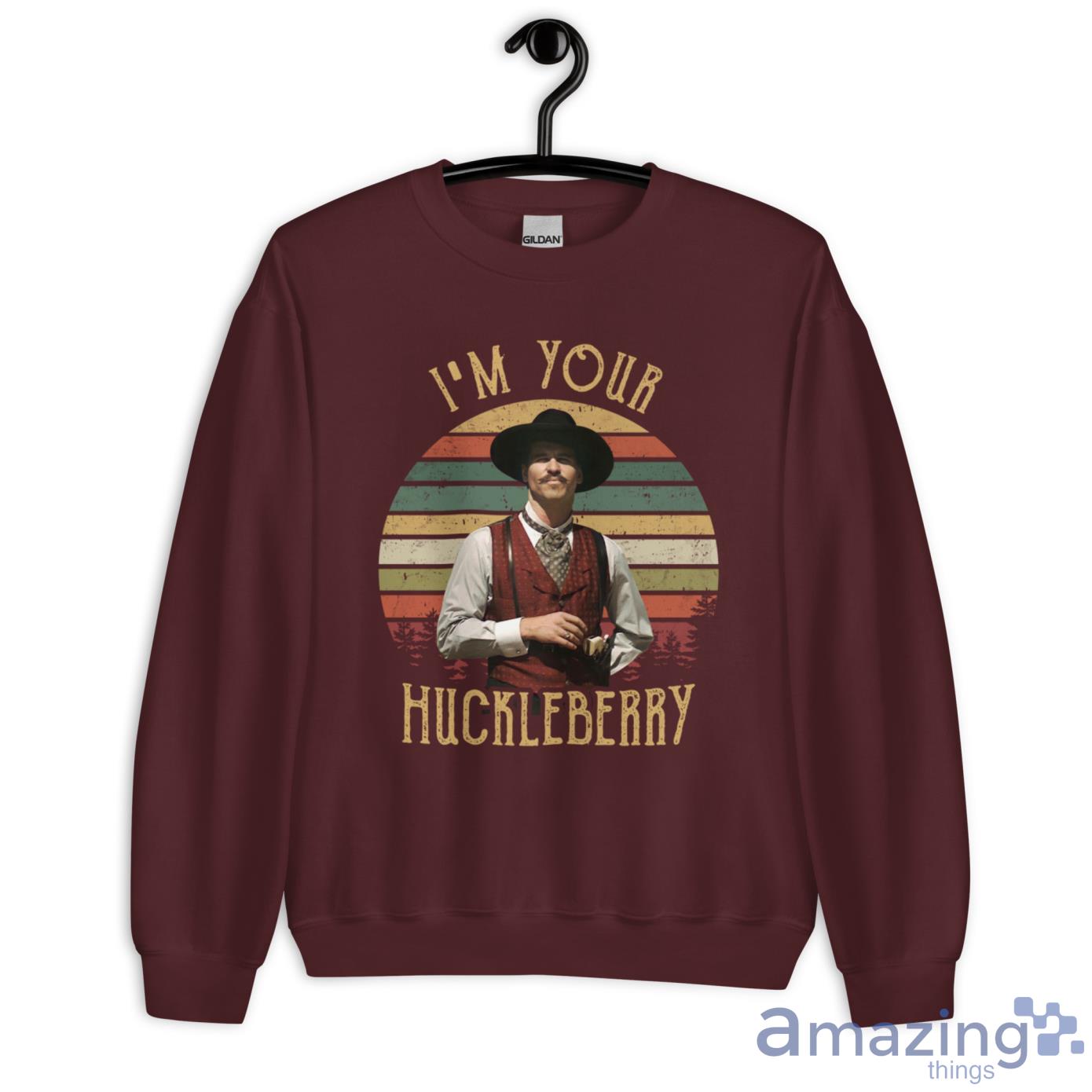 I'm Yor Hucklebrry Val Kilmer in Tombstone Shirt image Im Yor Hucklebrry Val Kilmer in Tombstone Shirt - Unisex Heavy Blend Crewneck Sweatshirt-1