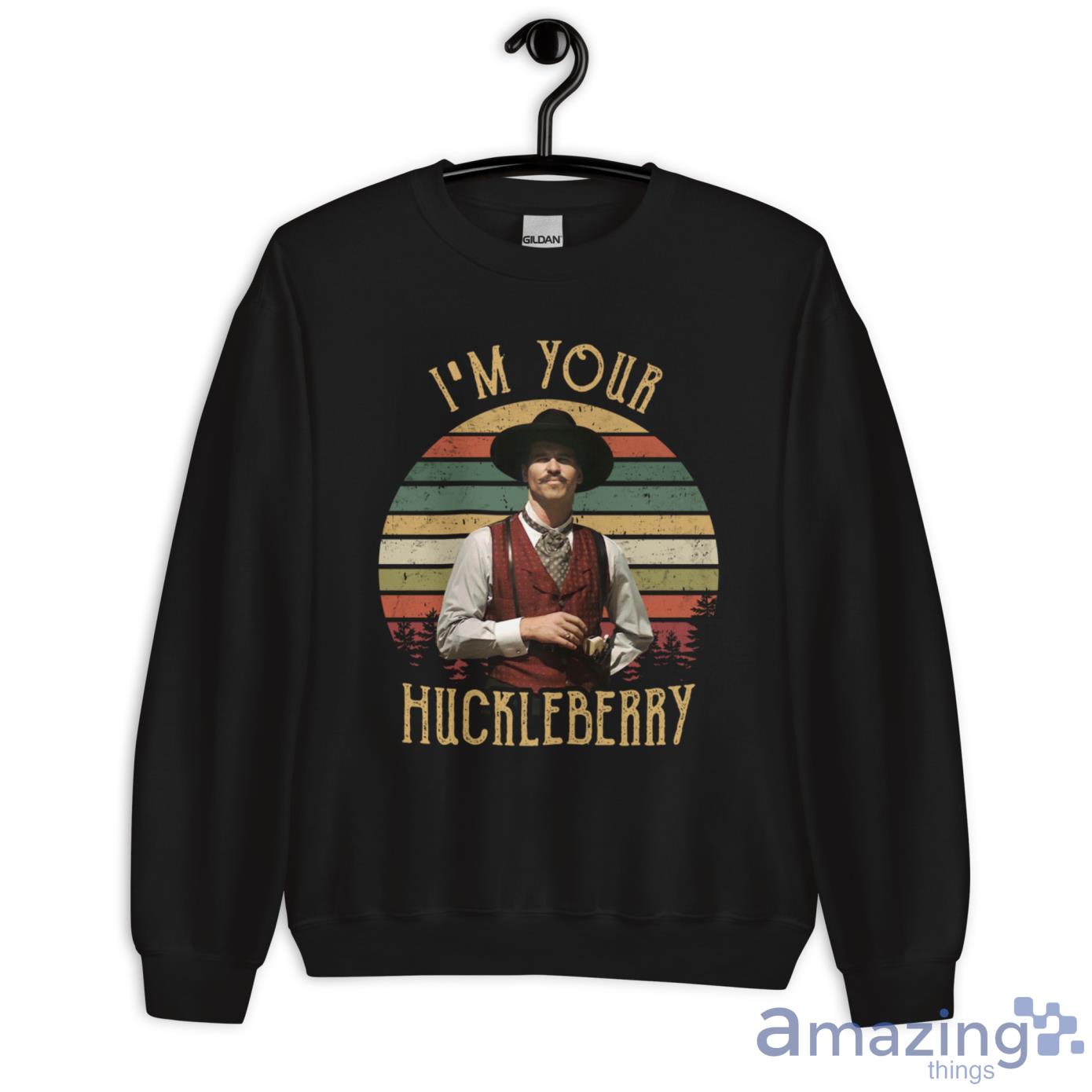 I'm Yor Hucklebrry Val Kilmer in Tombstone Shirt image Im Yor Hucklebrry Val Kilmer in Tombstone Shirt - Unisex Heavy Blend Crewneck Sweatshirt