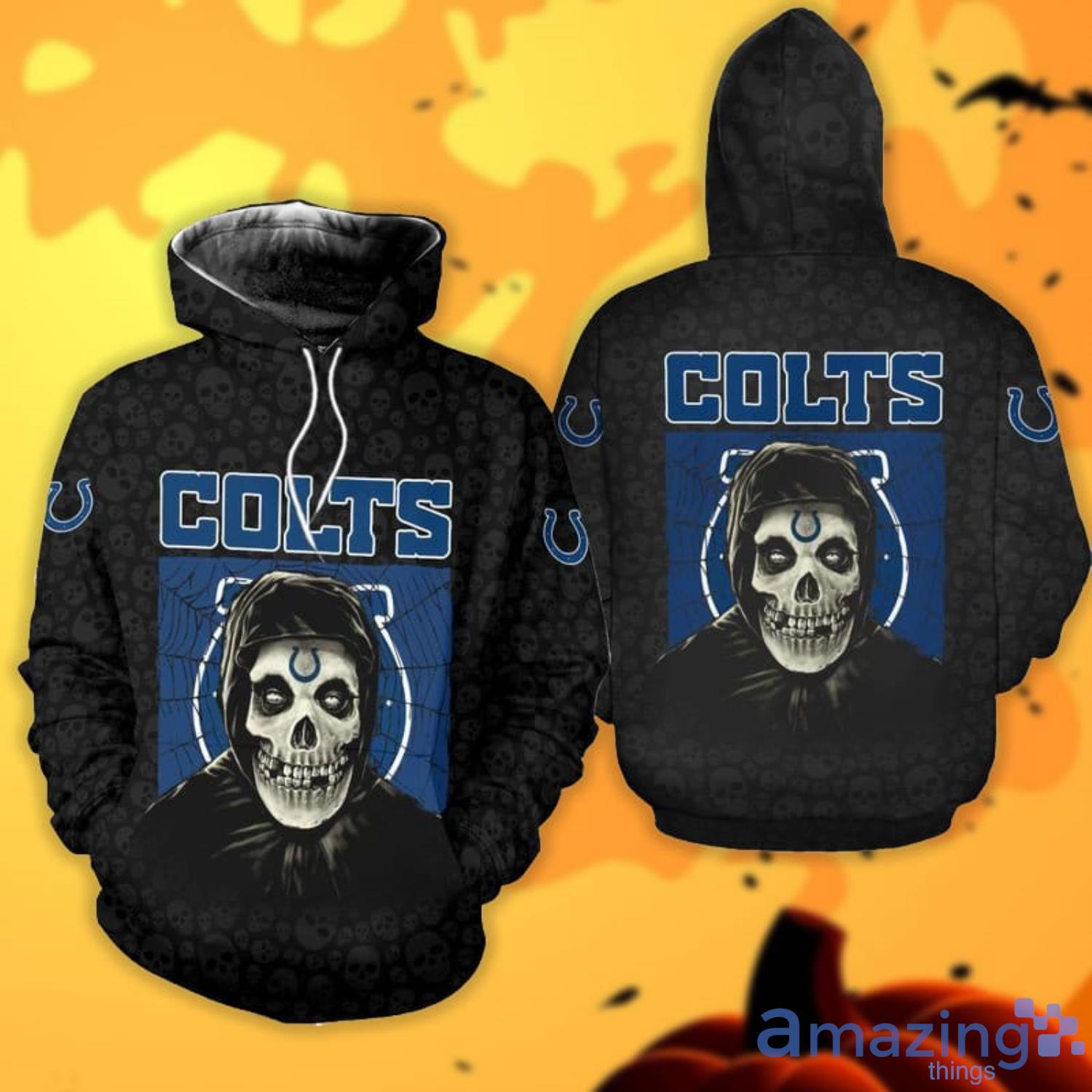 Indianapolis Colts Halloween Misfit 3D All Over Printed Shirts Product Photo 1
