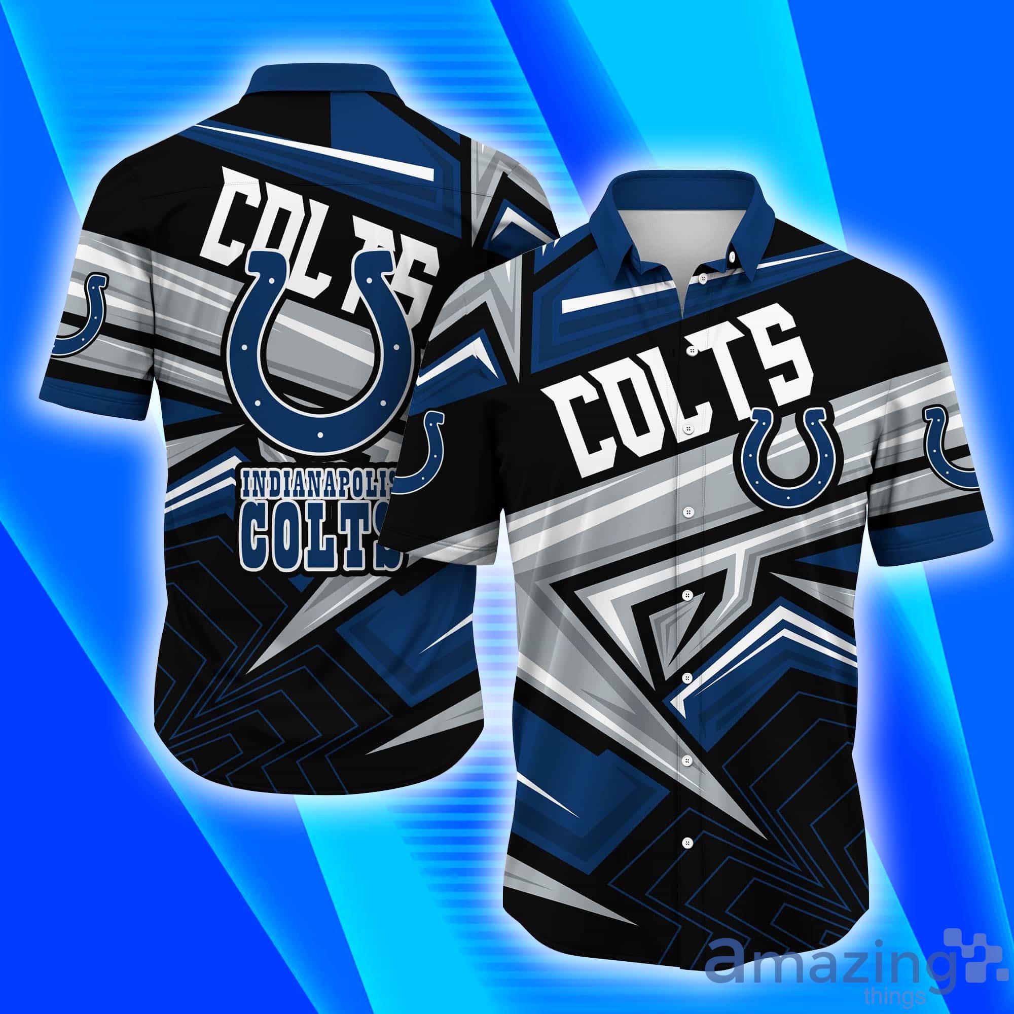 Indianapolis Colts NFL Full Print Short Sleeves Hawaiian Shirt Product Photo 1 Indianapolis Colts NFL Full Print Short Sleeves Hawaiian Shirt Product Photo 1