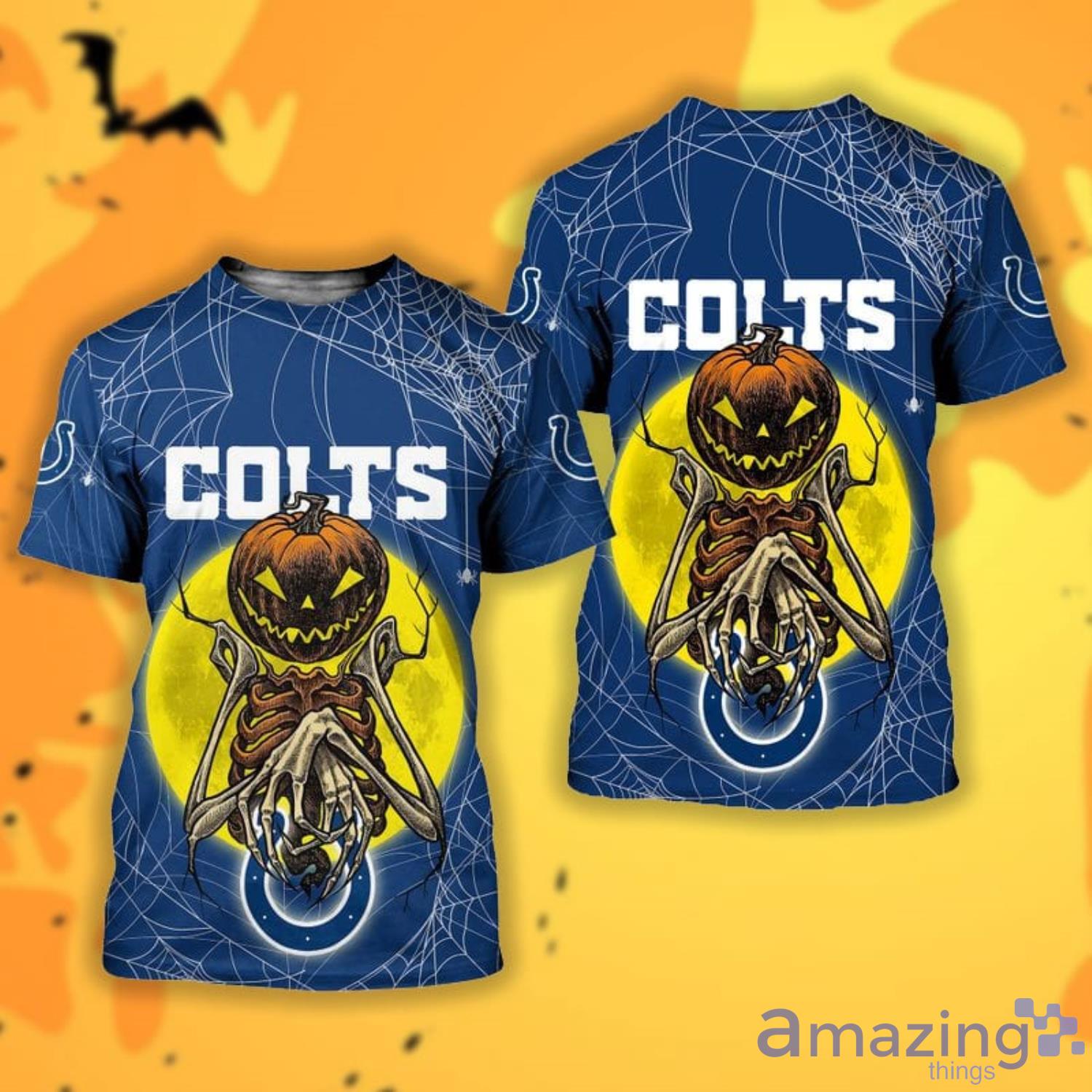 Indianapolis Colts Halloween Misfit 3D All Over Printed Shirts