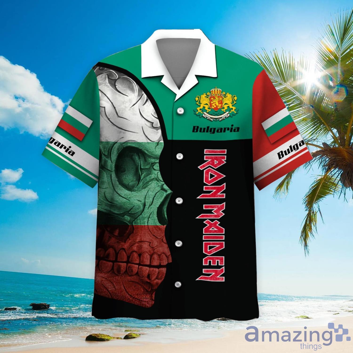 Iron Maiden Bulgaria Hawaiian Shirt image Iron Maiden Bulgaria Hawaiian Shirt Product Photo 2