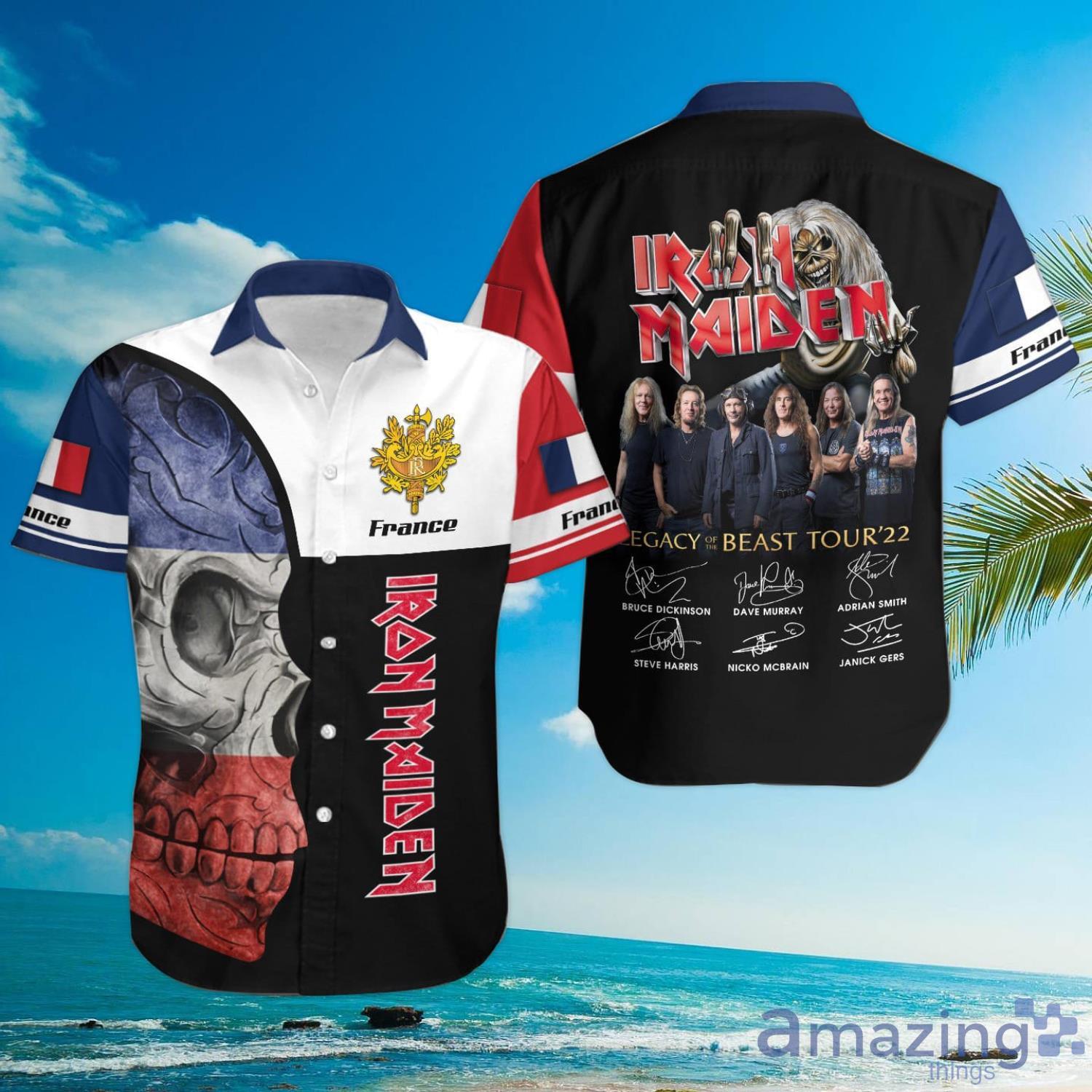 Iron Maiden France Hawaiian Shirt Product Photo 1