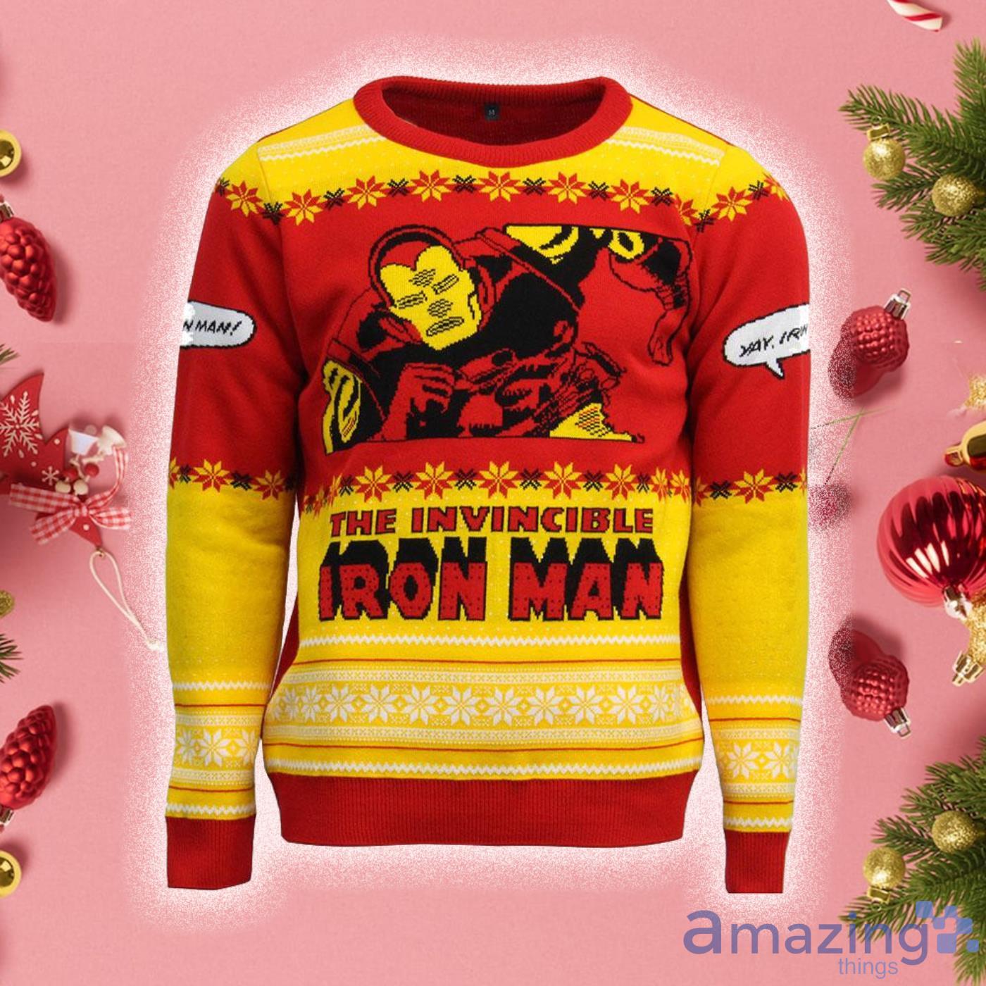 Iron Man Ugly Christmas Sweater 2022 Shirt For Women And Men Product Photo 1