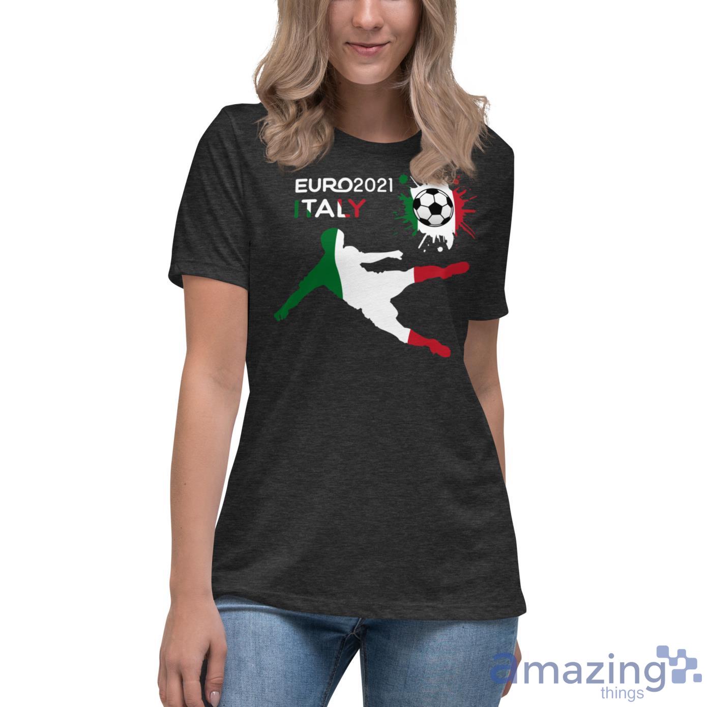 ITALIAN, ITALY CHAMPIONS EURO 2021 SHIRT Shirt image ITALIAN, ITALY CHAMPIONS EURO 2021 SHIRT Shirt - Womens Relaxed Short Sleeve Jersey Tee-1