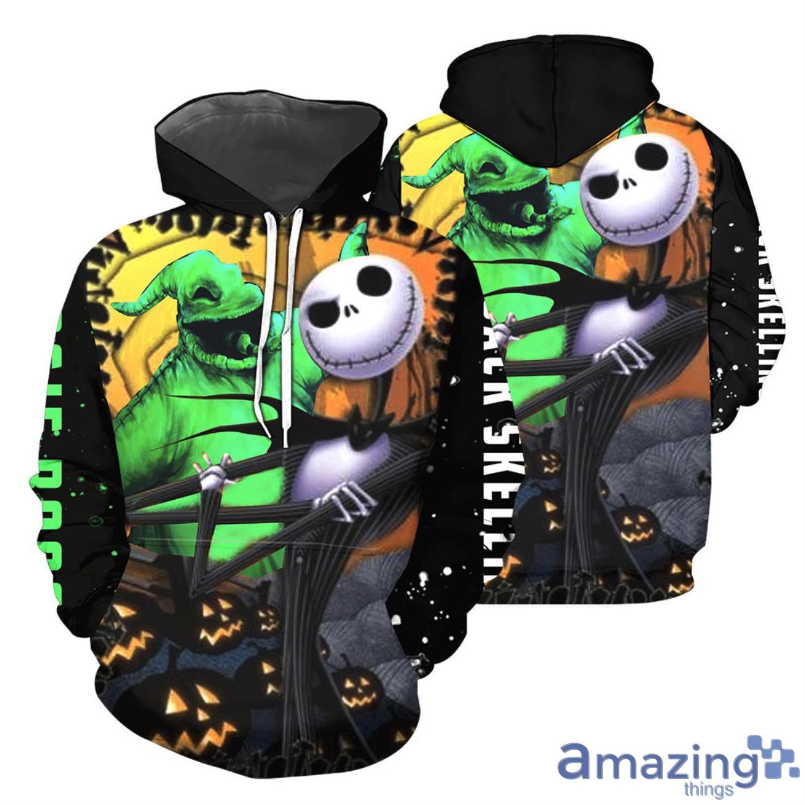 Jack Skellington And Oogie Boogie Halloween Gift 3D All Over Printed Shirts Product Photo 1