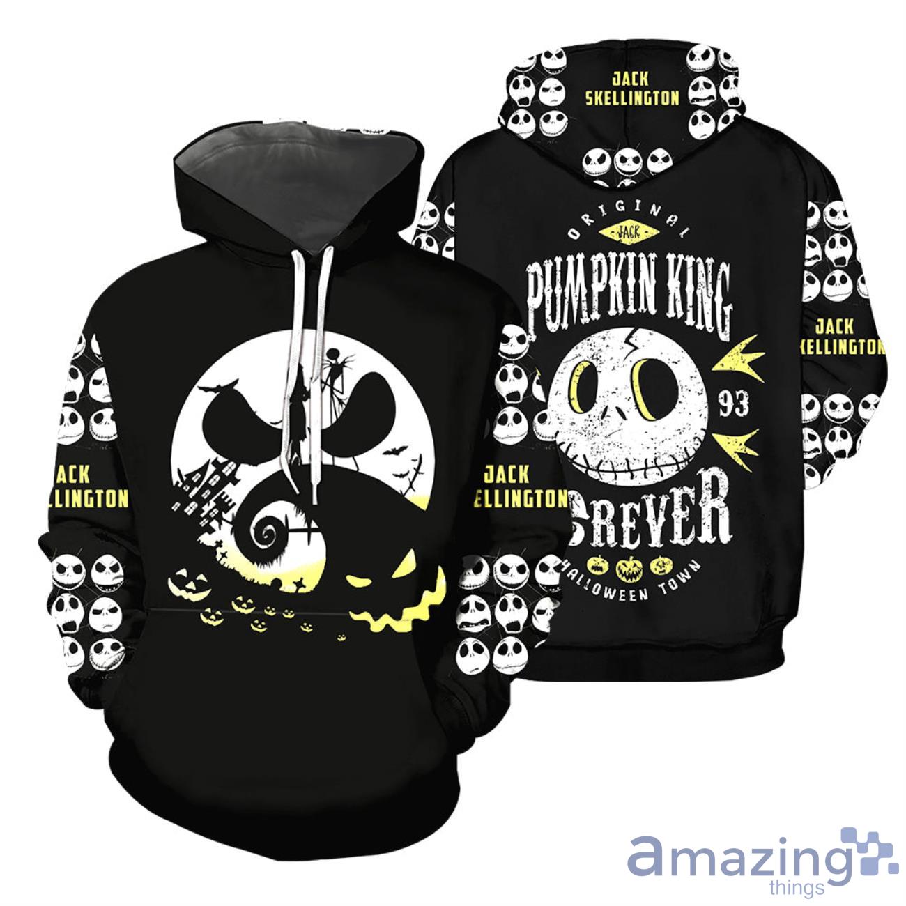 Jack Skellington Black Halloween Gift 3D All Over Printed Shirts Product Photo 1