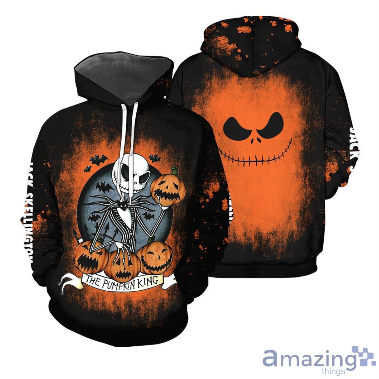 Jack Skellington Hoodie The Pum King Halloween Gift 3D All Over Printed Shirts Product Photo 1