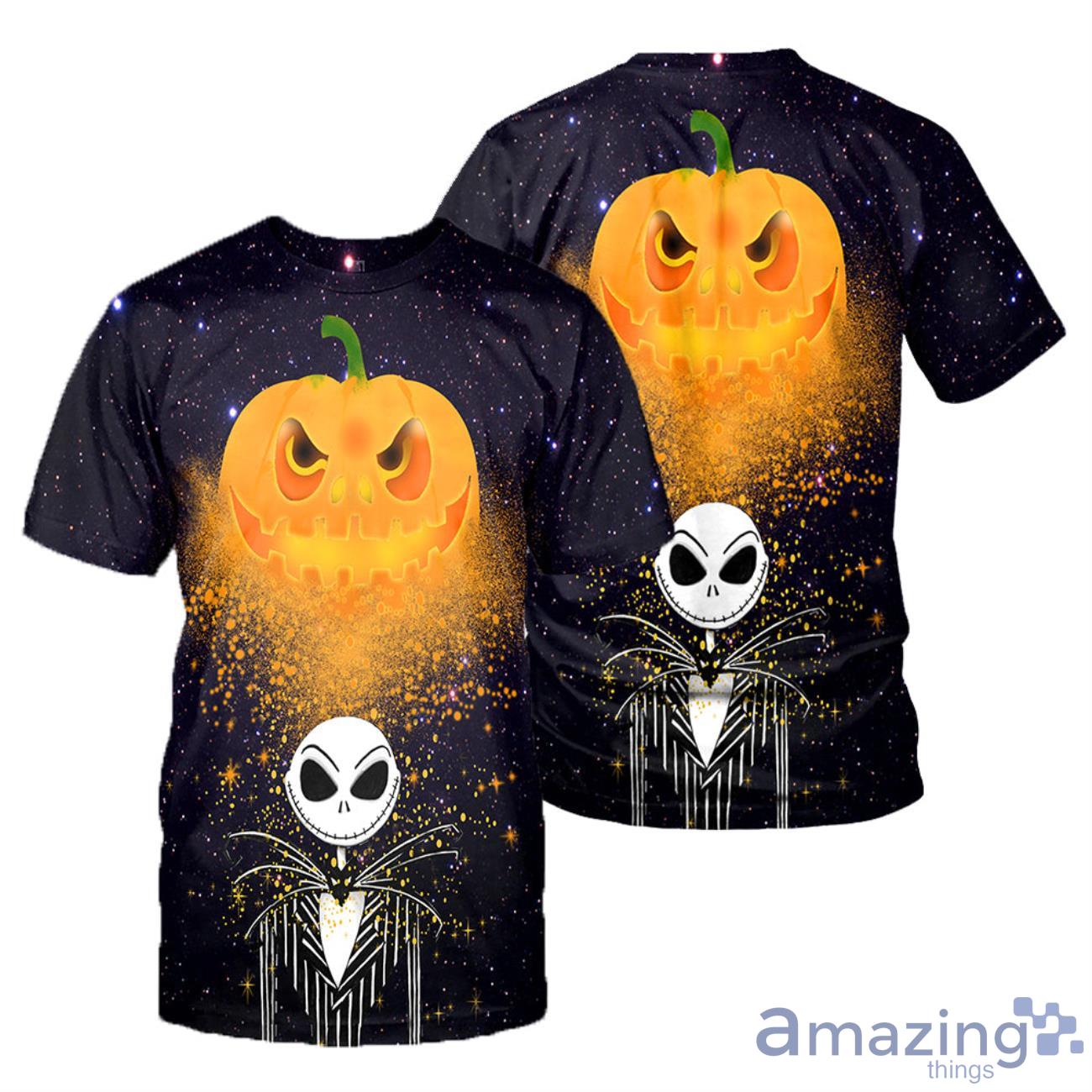 Jack Skellington Magic Pumpkin Halloween Gift 3D All Over Printed Shirts Product Photo 1