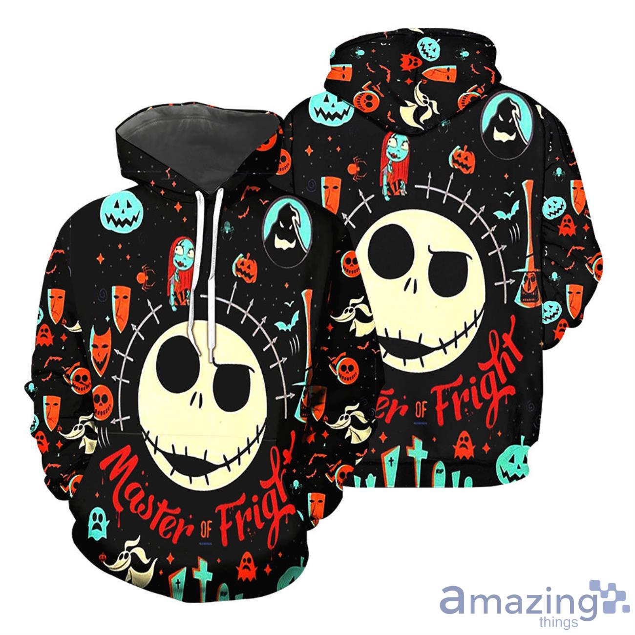 Jack Skellington Master Fright Halloween Gift 3D All Over Printed Shirts Product Photo 1