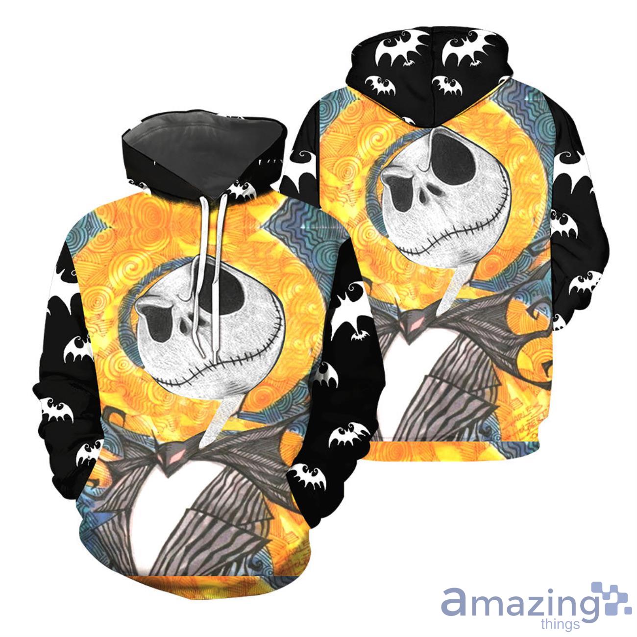 Jack Skellington Night Hoodie Halloween Gift 3D All Over Printed Shirts Product Photo 1