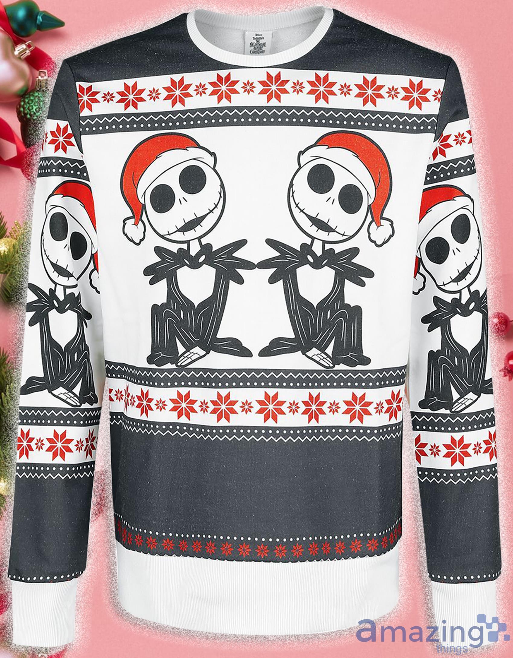 Jack Skellington The Nightmare Before Christmas Ugly Sweater Product Photo 1