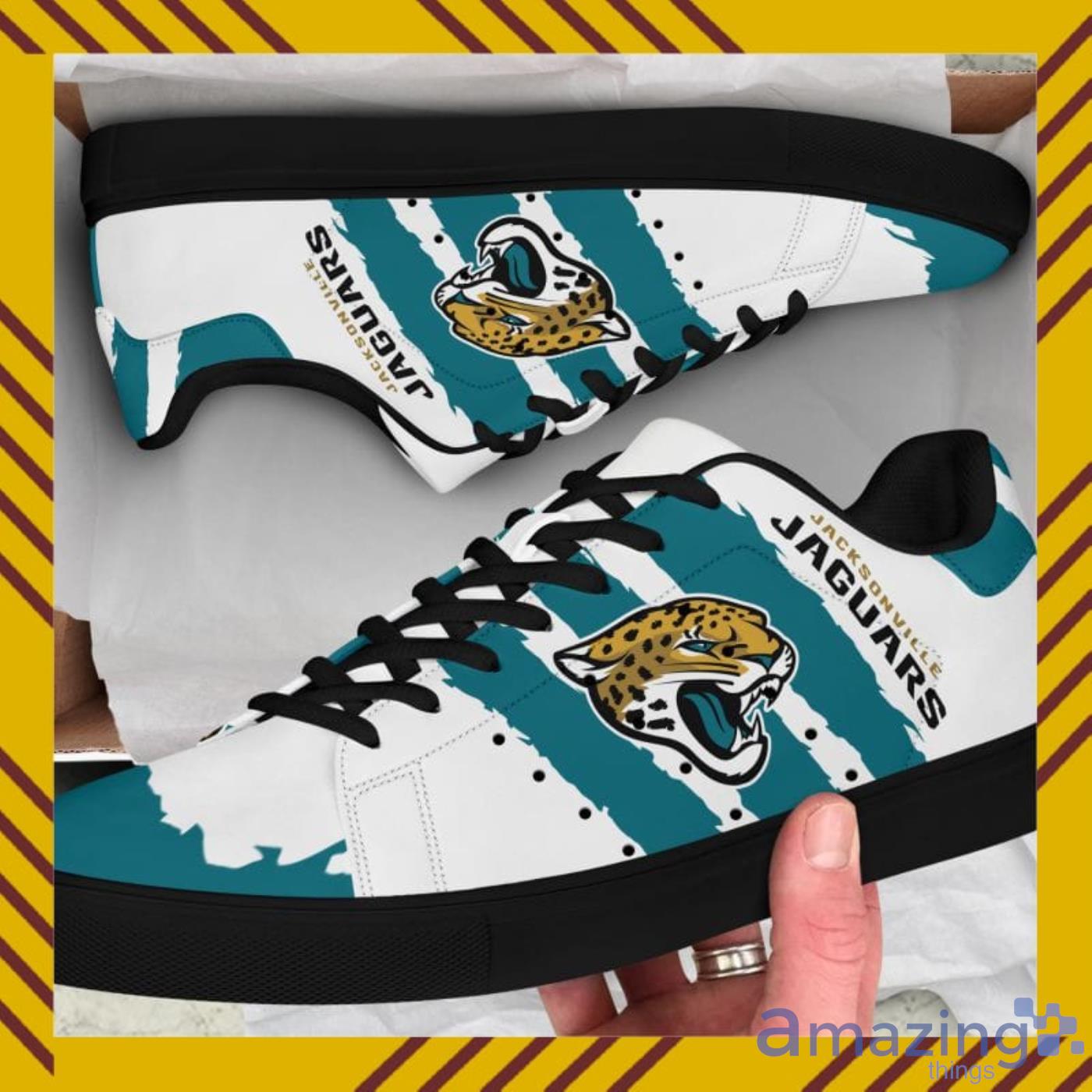 Jacksonville Jaguars NFL Black And White Skate Shoes