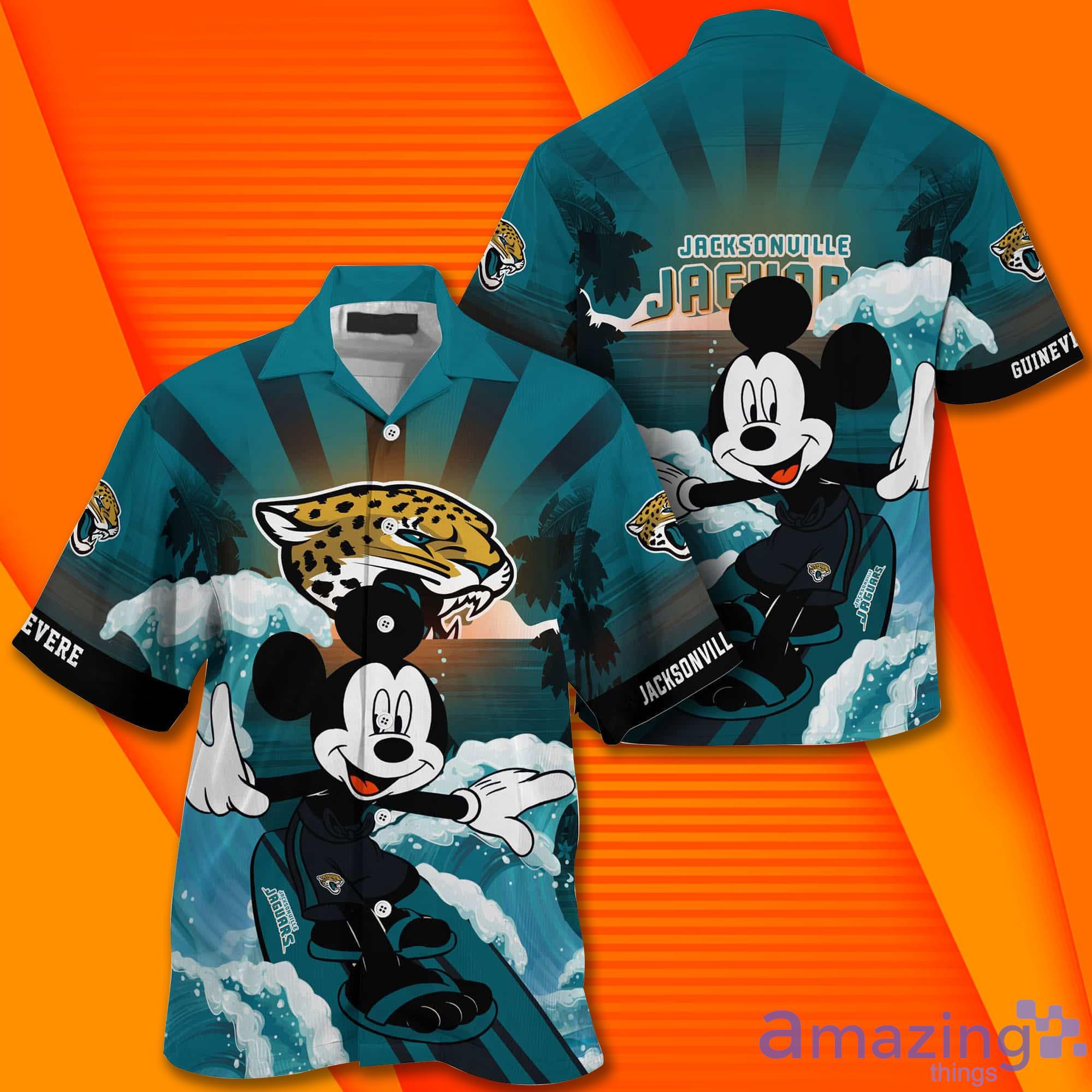 Jacksonville Jaguars Mickey Mouse Hawaiian Shirt, NFL Hawaiian Shirt